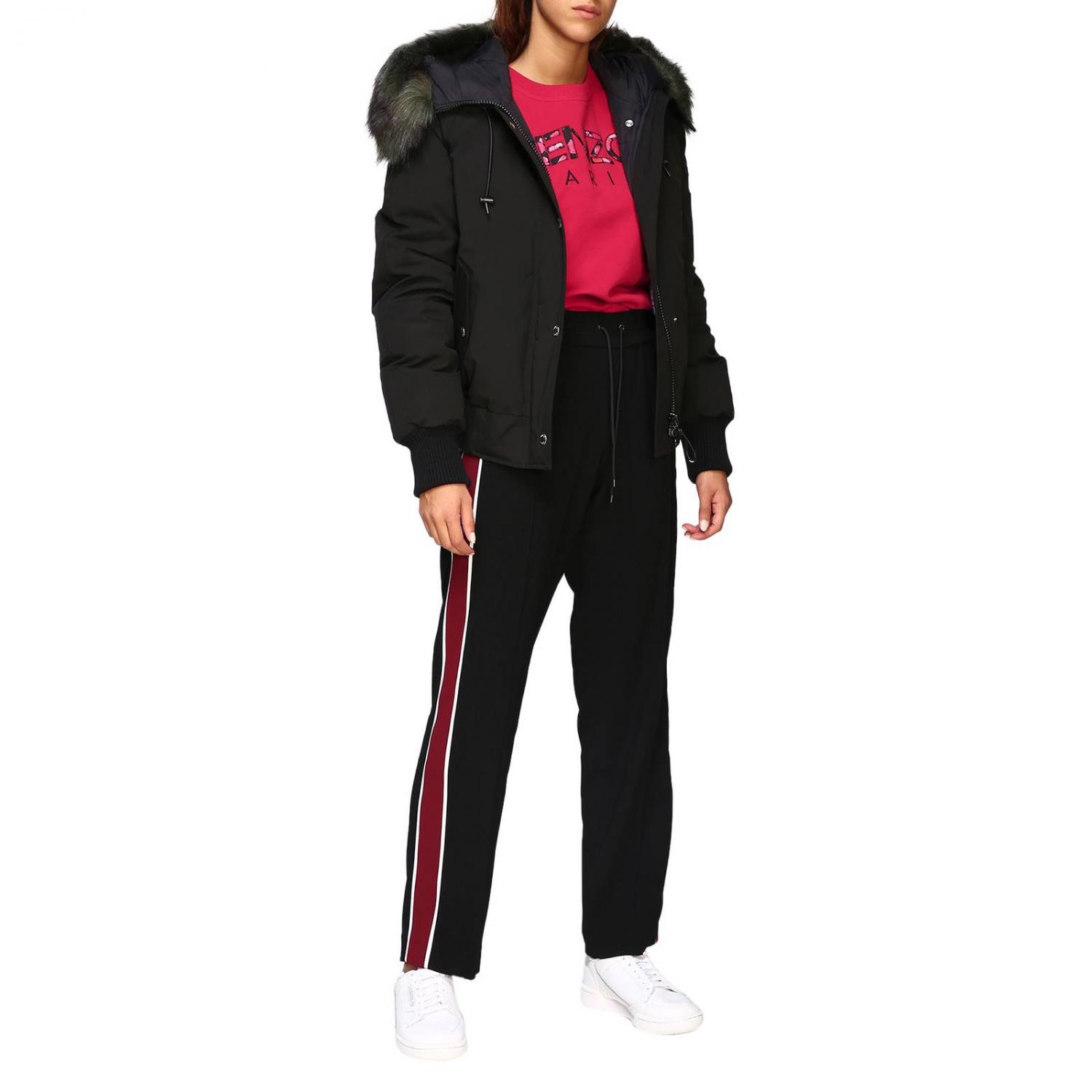 KENZO JACKET: Coat women Kenzo, Black - Img 2