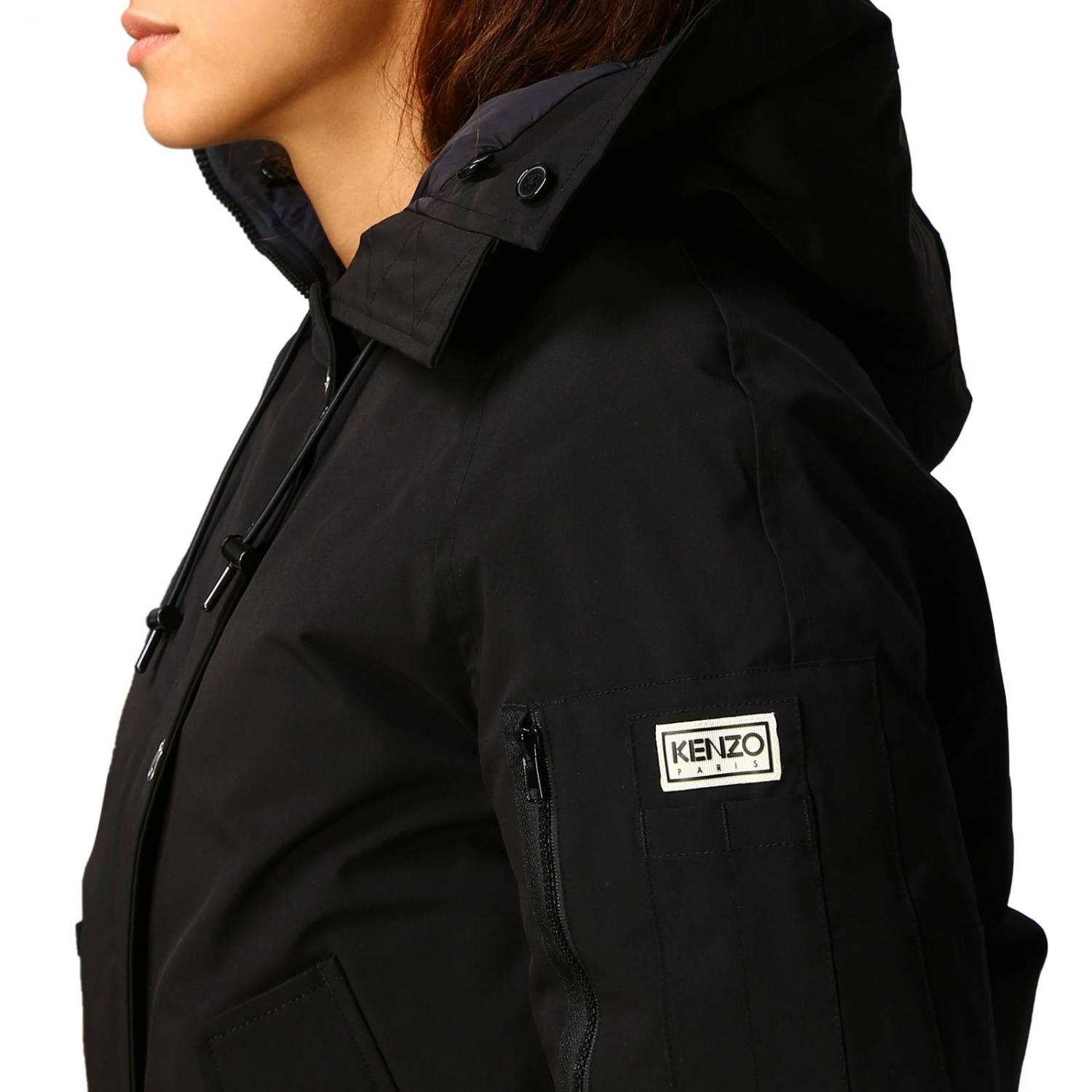 KENZO JACKET: Coat women Kenzo, Black - Img 5