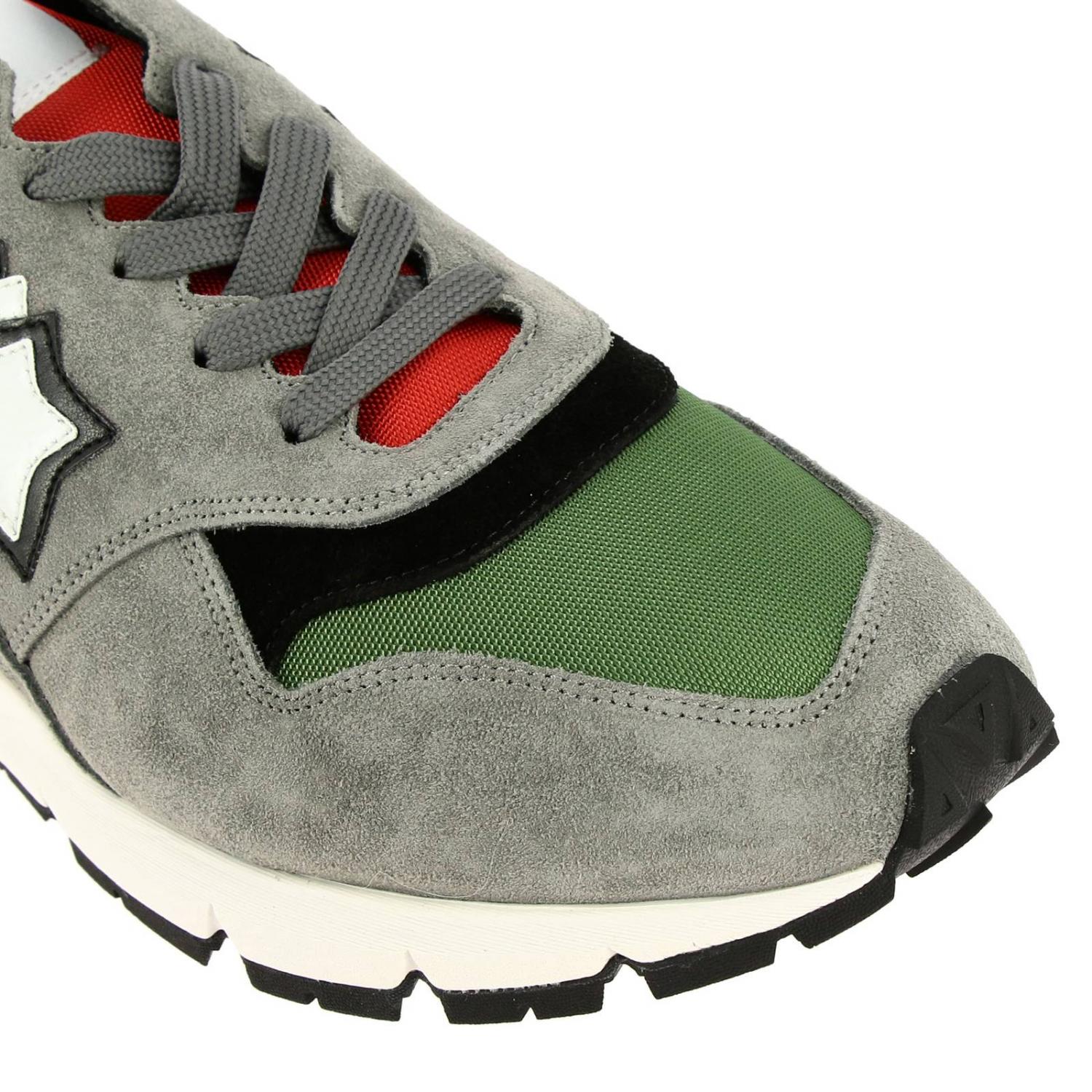 ATLANTIC STARS SNEAKERS: Sneakers Polaris Atlantic Stars in camoscio e micro rete con suola in gomma, Grigio - Img 3