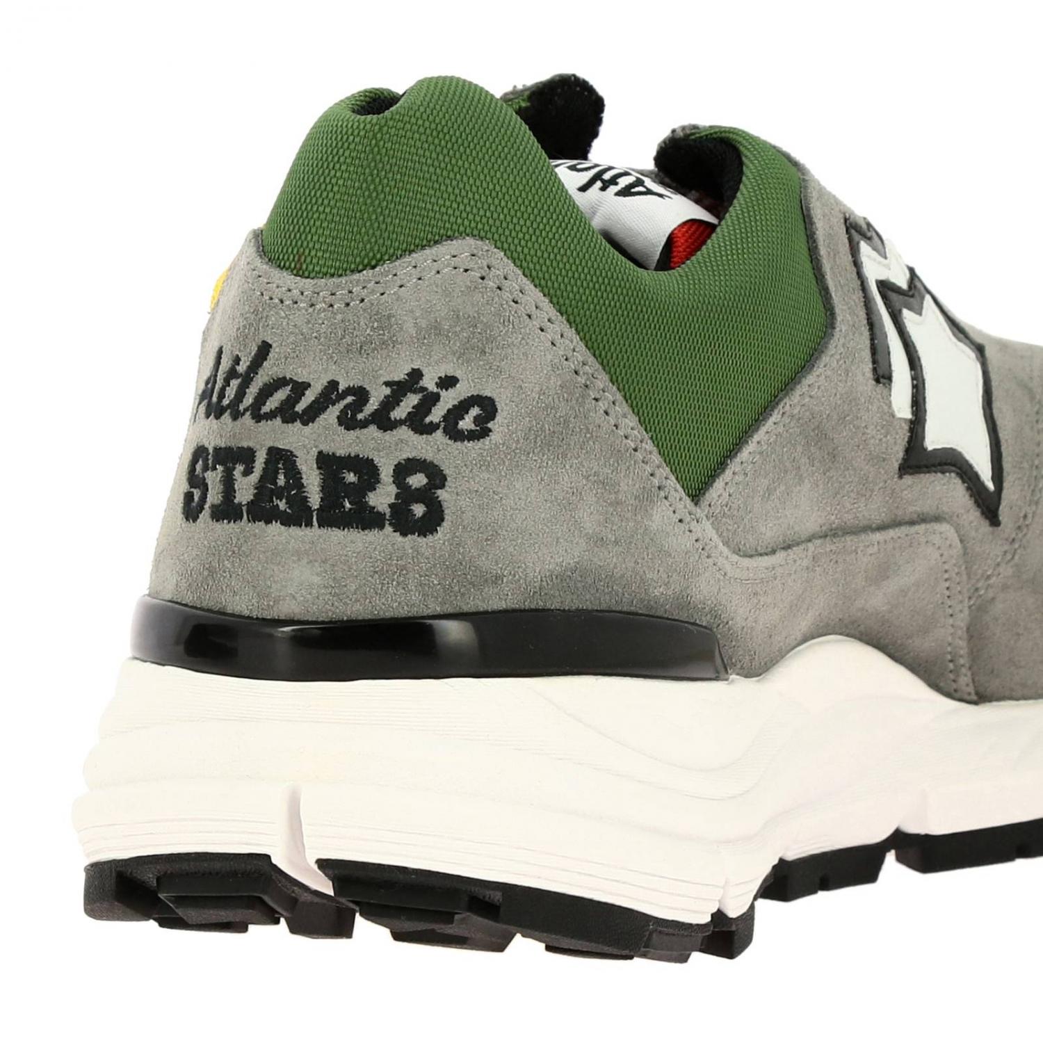 ATLANTIC STARS SNEAKERS: Sneakers Polaris Atlantic Stars in camoscio e micro rete con suola in gomma, Grigio - Img 4