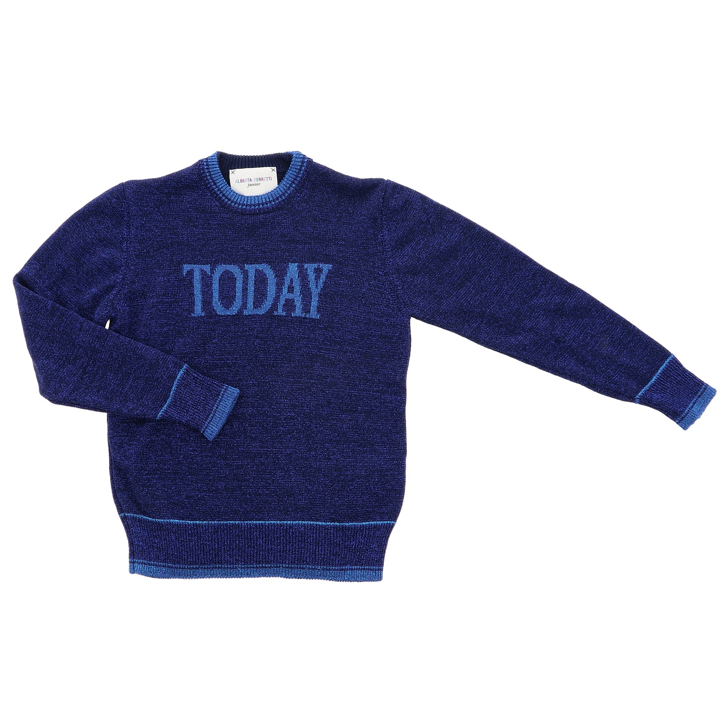 ALBERTA FERRETTI JUNIOR PULL: Pull enfant Alberta Ferretti Junior, Bleu - Img 1
