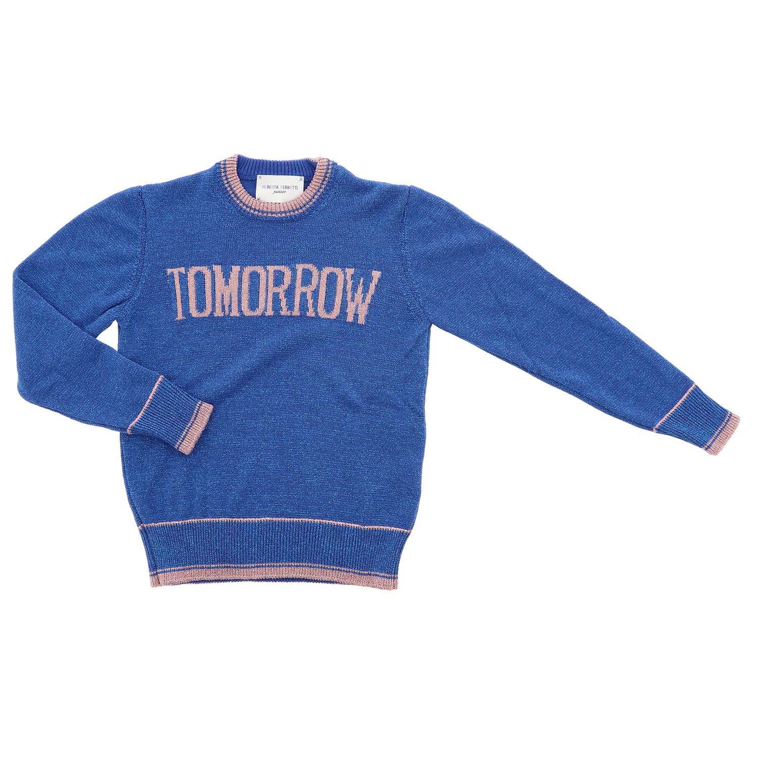 ALBERTA FERRETTI JUNIOR PULL: Pull enfant Alberta Ferretti Junior, Bleu Azur - Img 1