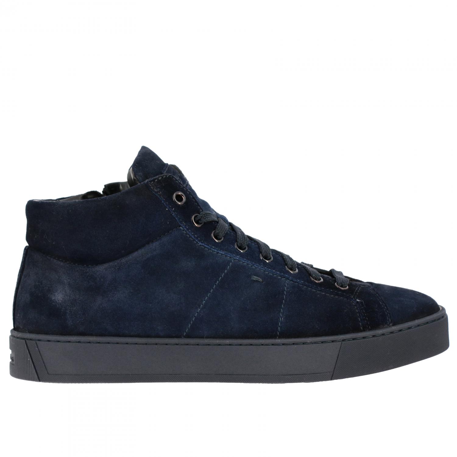 SANTONI SNEAKERS: Scarpe uomo Santoni, Blue - Img 1
