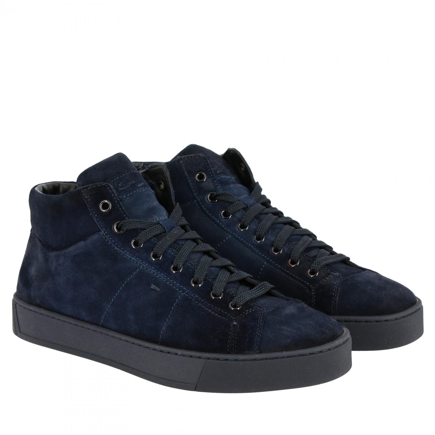 SANTONI SNEAKERS: Scarpe uomo Santoni, Blue - Img 2
