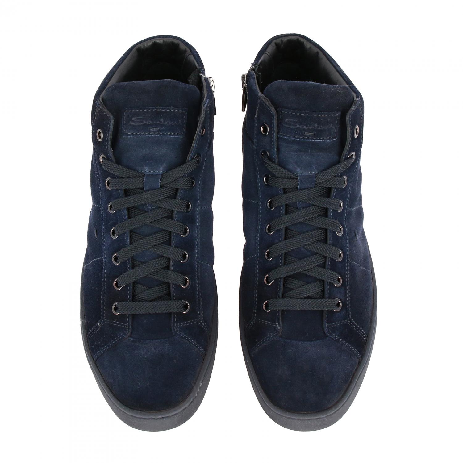 SANTONI SNEAKERS: Scarpe uomo Santoni, Blue - Img 3