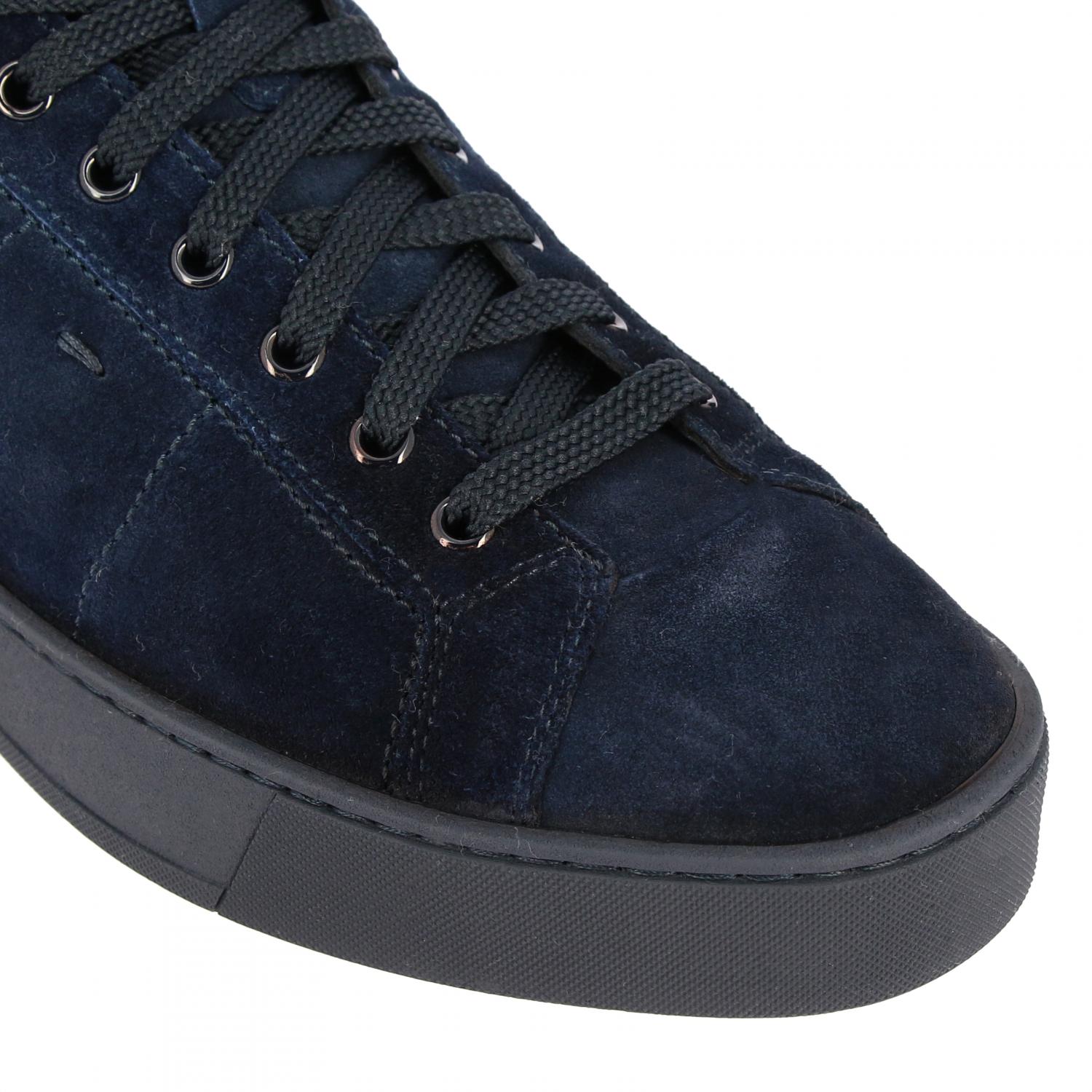SANTONI SNEAKERS: Scarpe uomo Santoni, Blue - Img 4