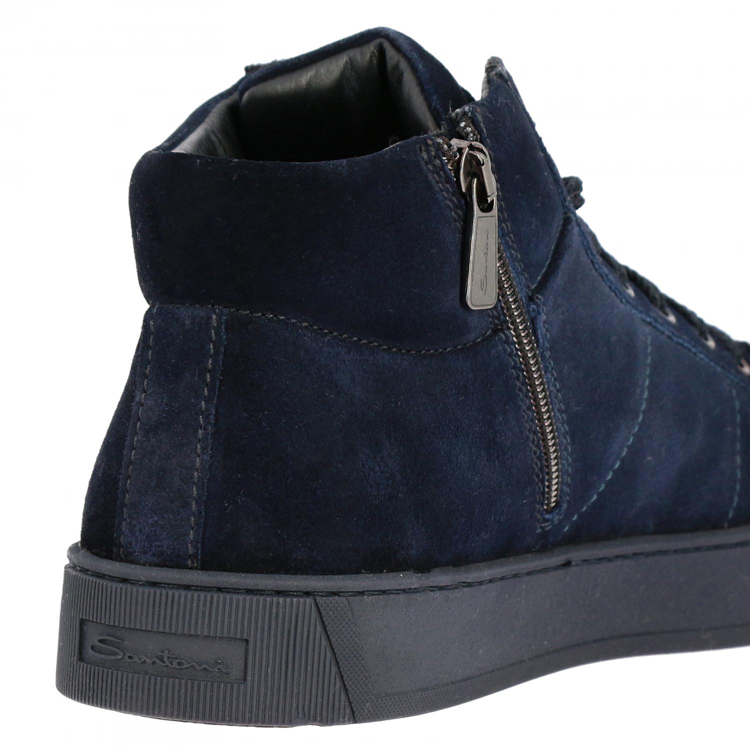 SANTONI SNEAKERS: Scarpe uomo Santoni, Blue - Img 5