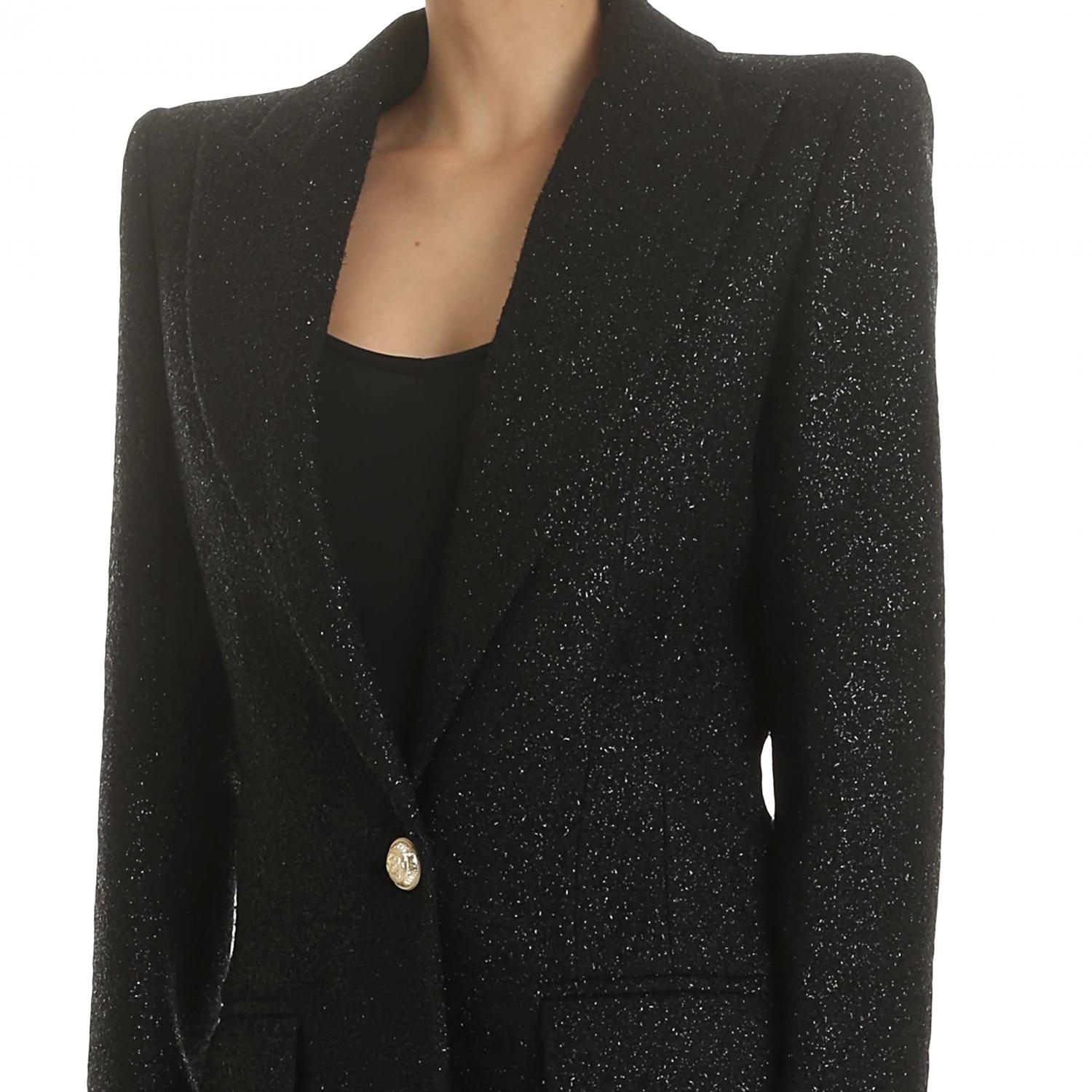 BALMAIN BLAZER: Balmain Damen Blazer, Schwarz - Img 4