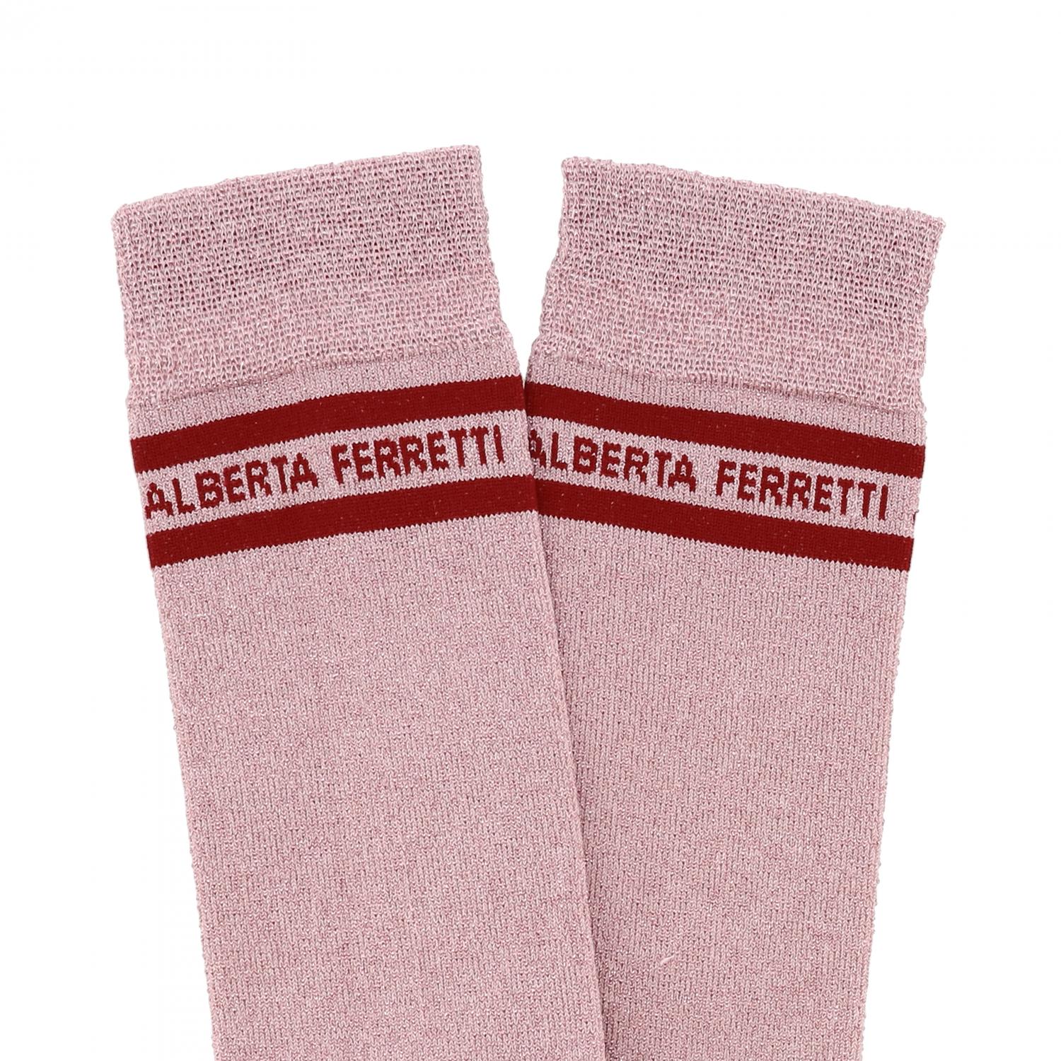 ALBERTA FERRETTI JUNIOR SOCKS: Alberta Ferretti Junior socks with logo, Pink - Img 2