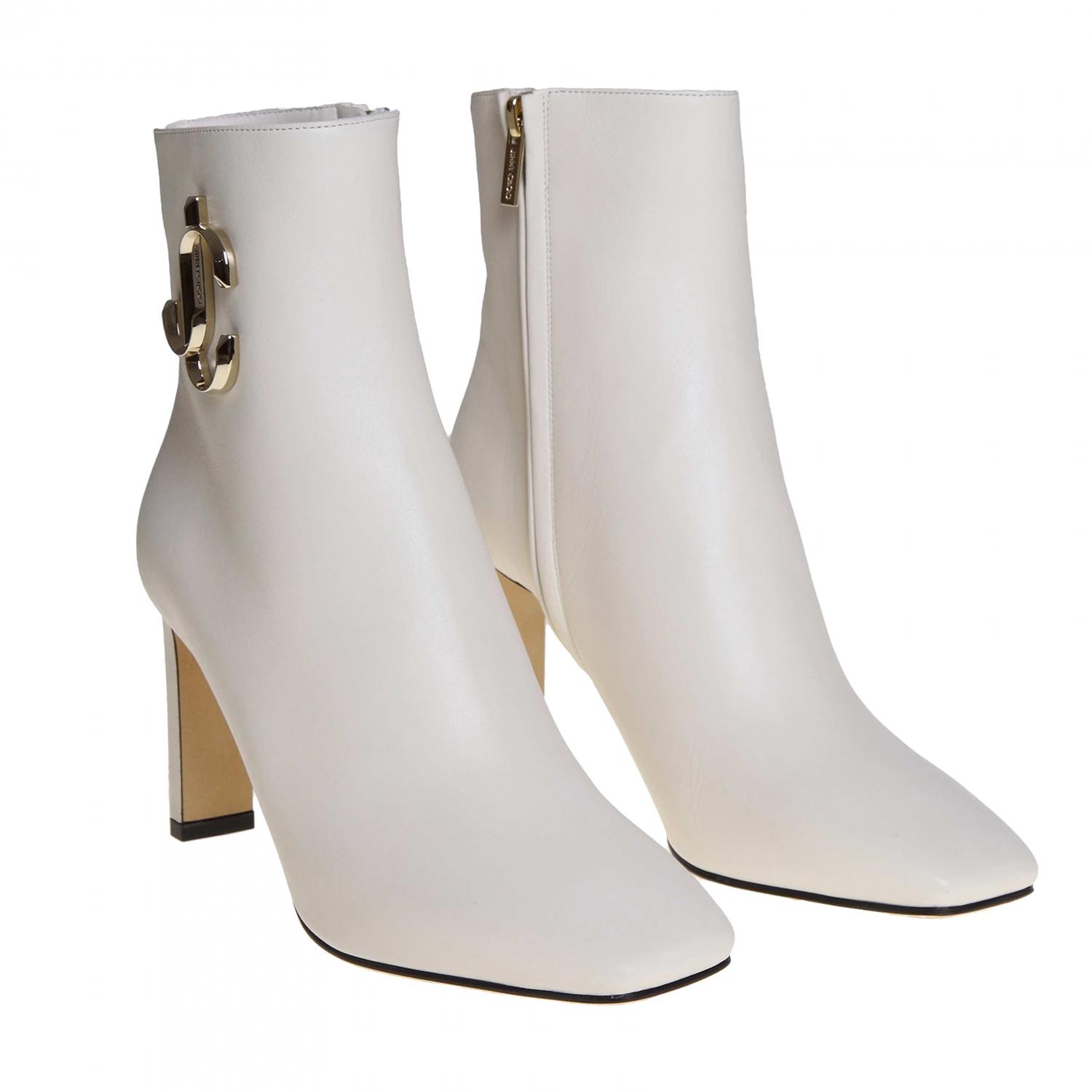 JIMMY CHOO ABSATZSTIEFELETTEN: Jimmy Choo Damen Absatz Stiefeletten, Weiß - Img 2