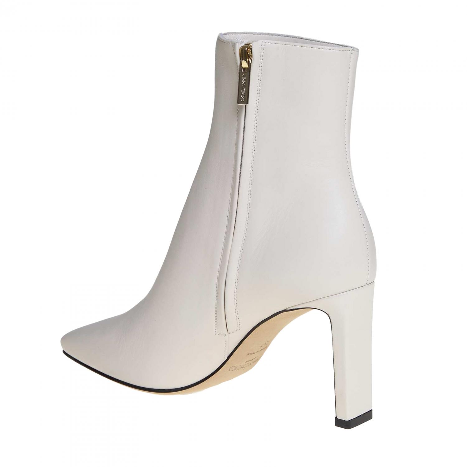 JIMMY CHOO ABSATZSTIEFELETTEN: Jimmy Choo Damen Absatz Stiefeletten, Weiß - Img 5