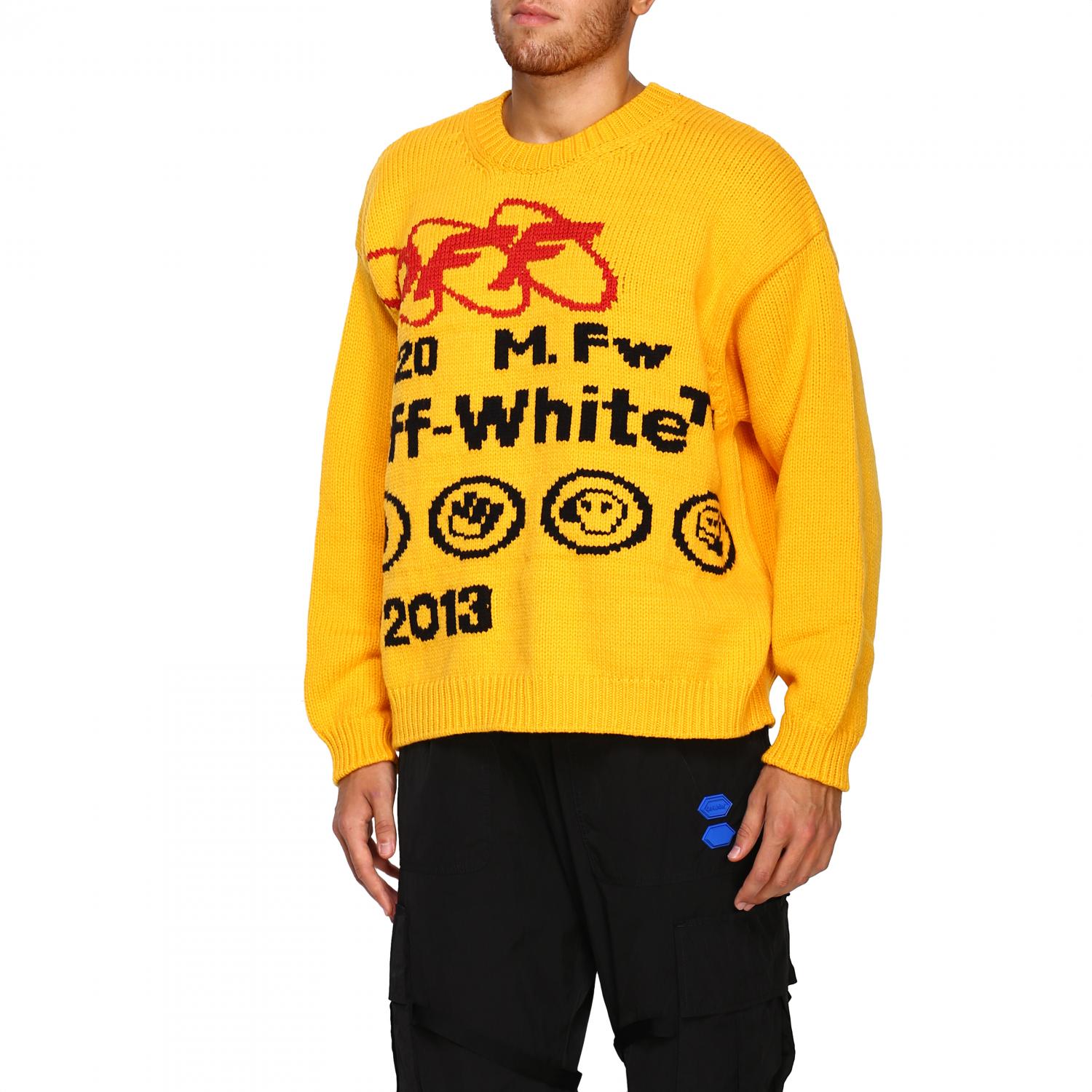 OFF-WHITE PULLOVER: Pullover herren Off White, Gelb - Img 4