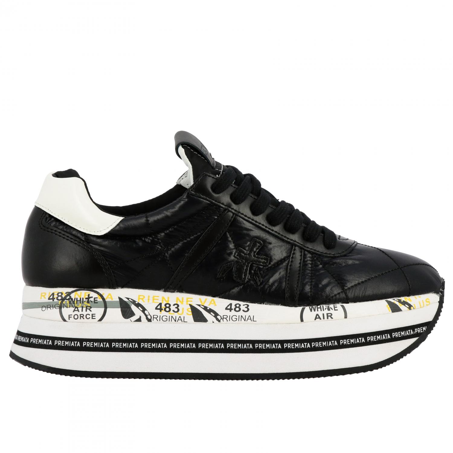 PREMIATA: Sneakers women - Black | Premiata sneakers BETH