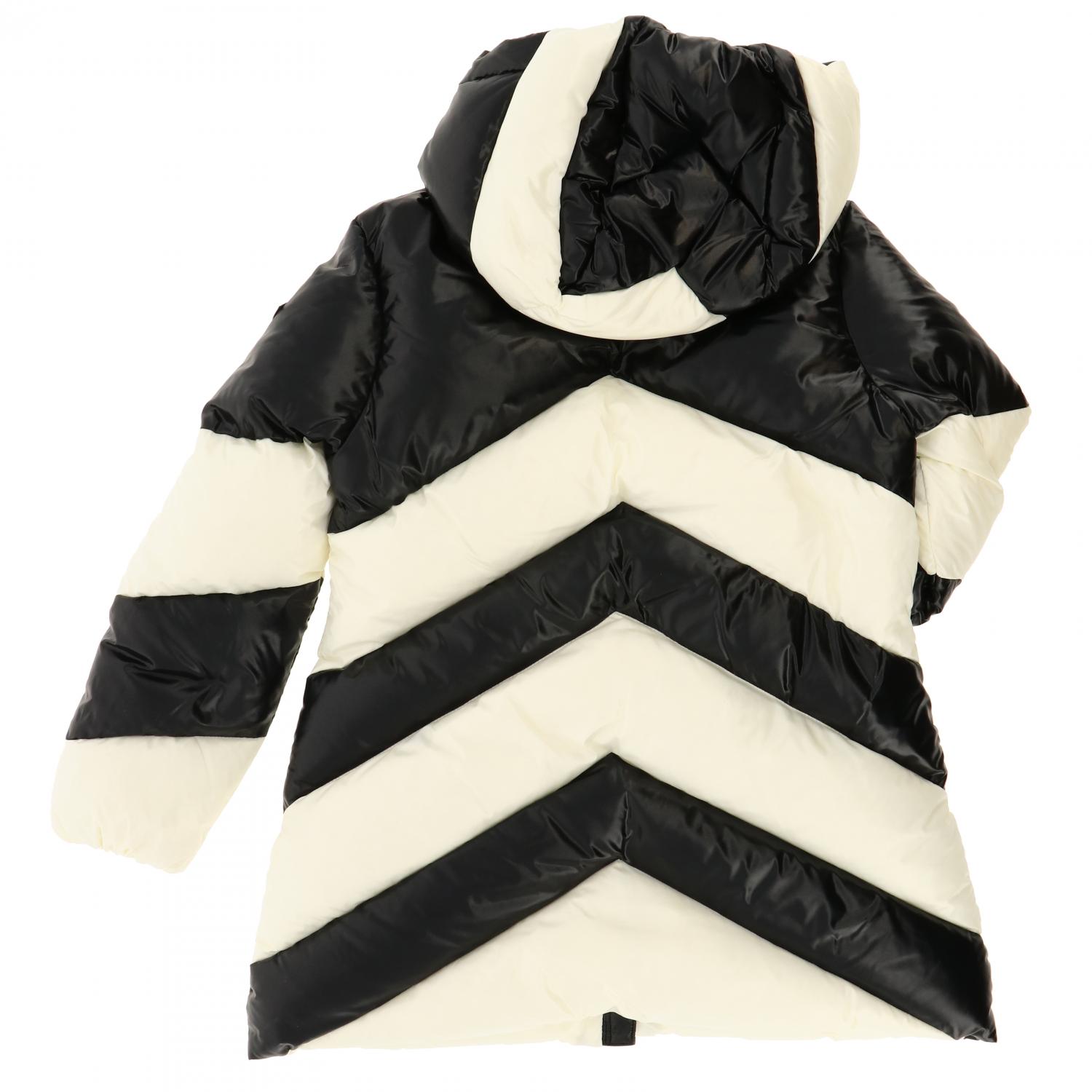 MONCLER COAT: Coat kids Moncler, Black - Img 2