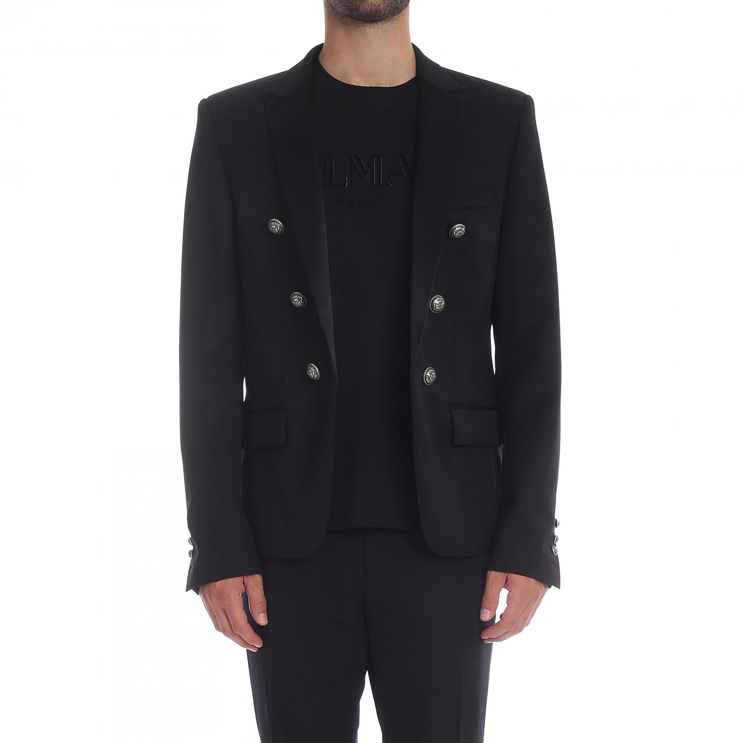 BALMAIN BLAZER: Jacket men Balmain, Black - Img 1