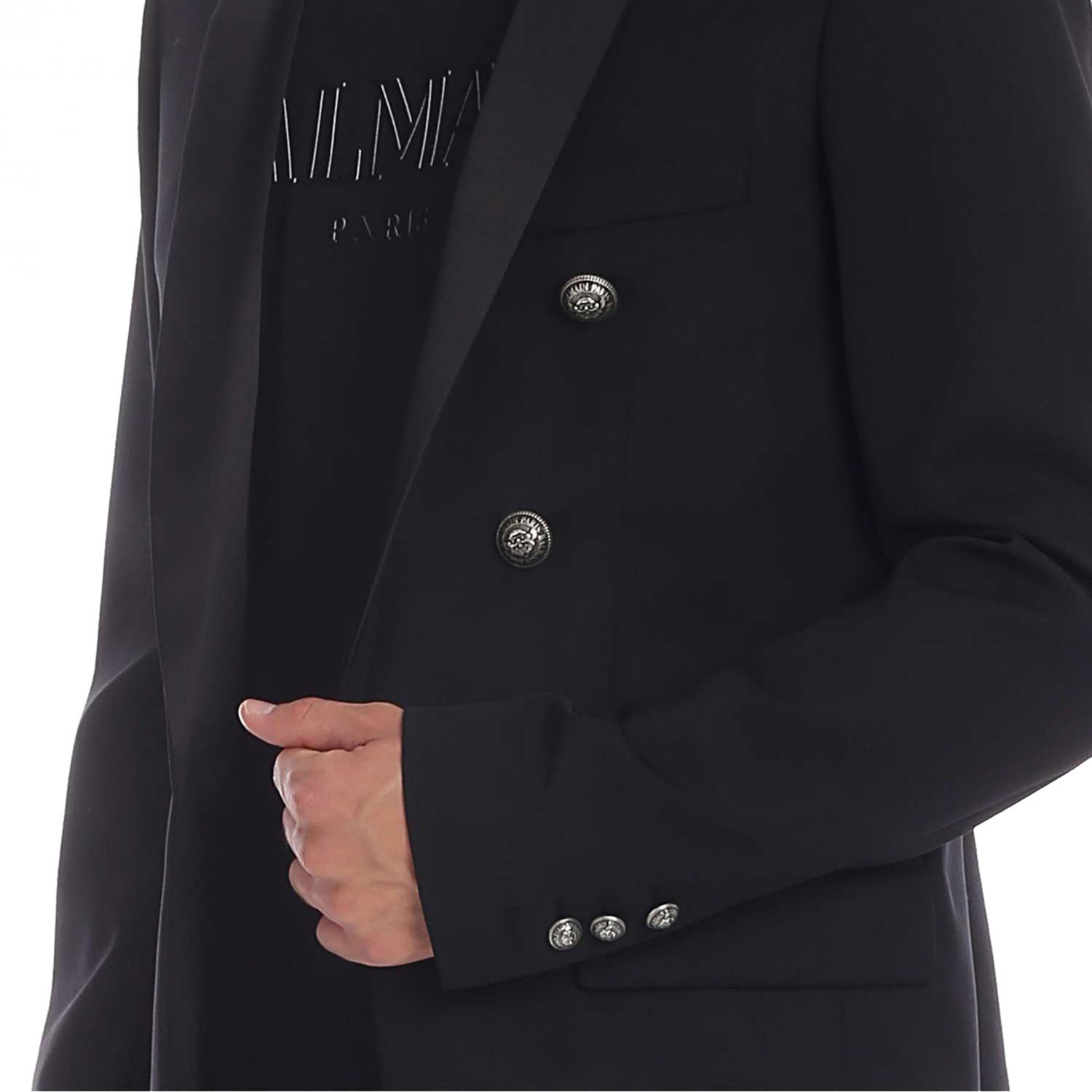 BALMAIN BLAZER: Jacket men Balmain, Black - Img 4