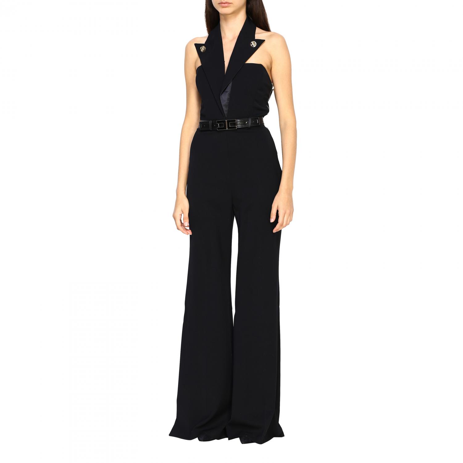 ELISABETTA FRANCHI JUMPSUIT: Jumpsuits women Elisabetta Franchi, Black - Img 3