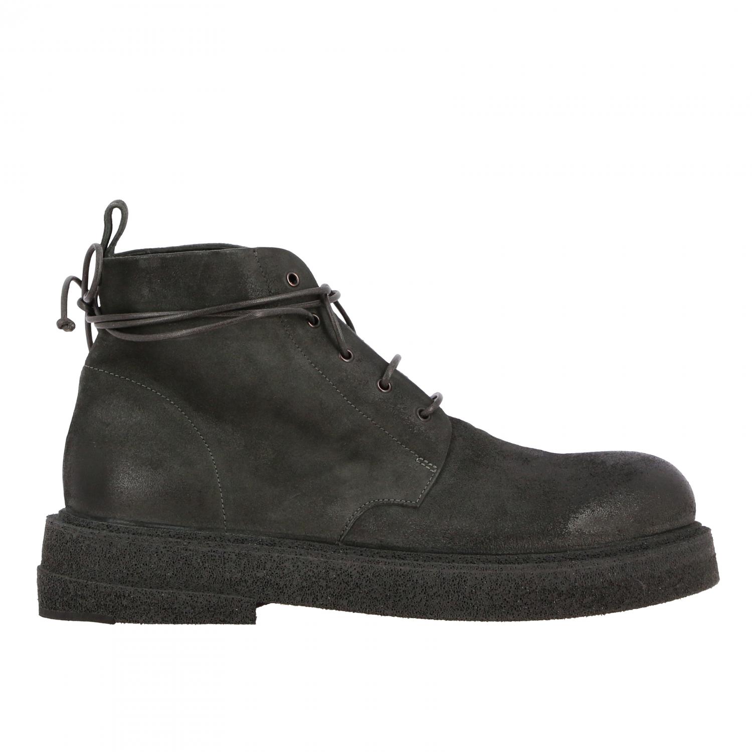 Marsell Outlet Marsell Micrucca ankle boot in coated suede Lead Marsell chukka boots MM3090250 online at GIGLIO.COM