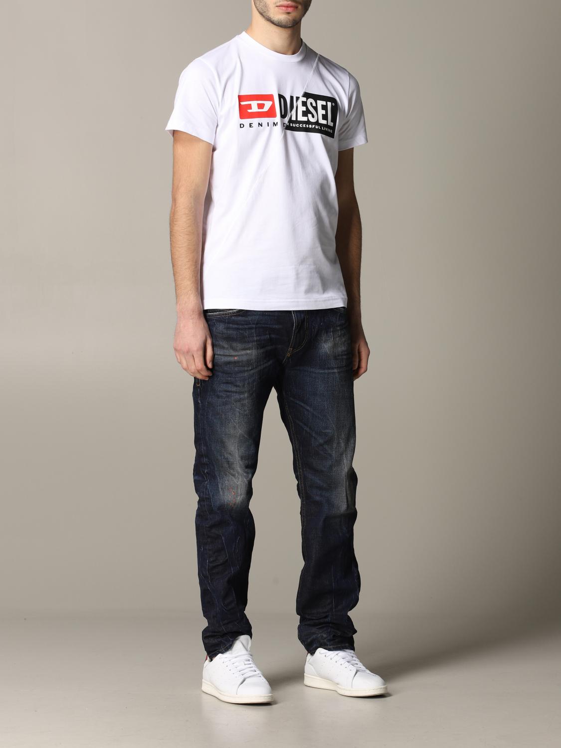 DIESEL T-SHIRT: T-shirt men Diesel, White - Img 2