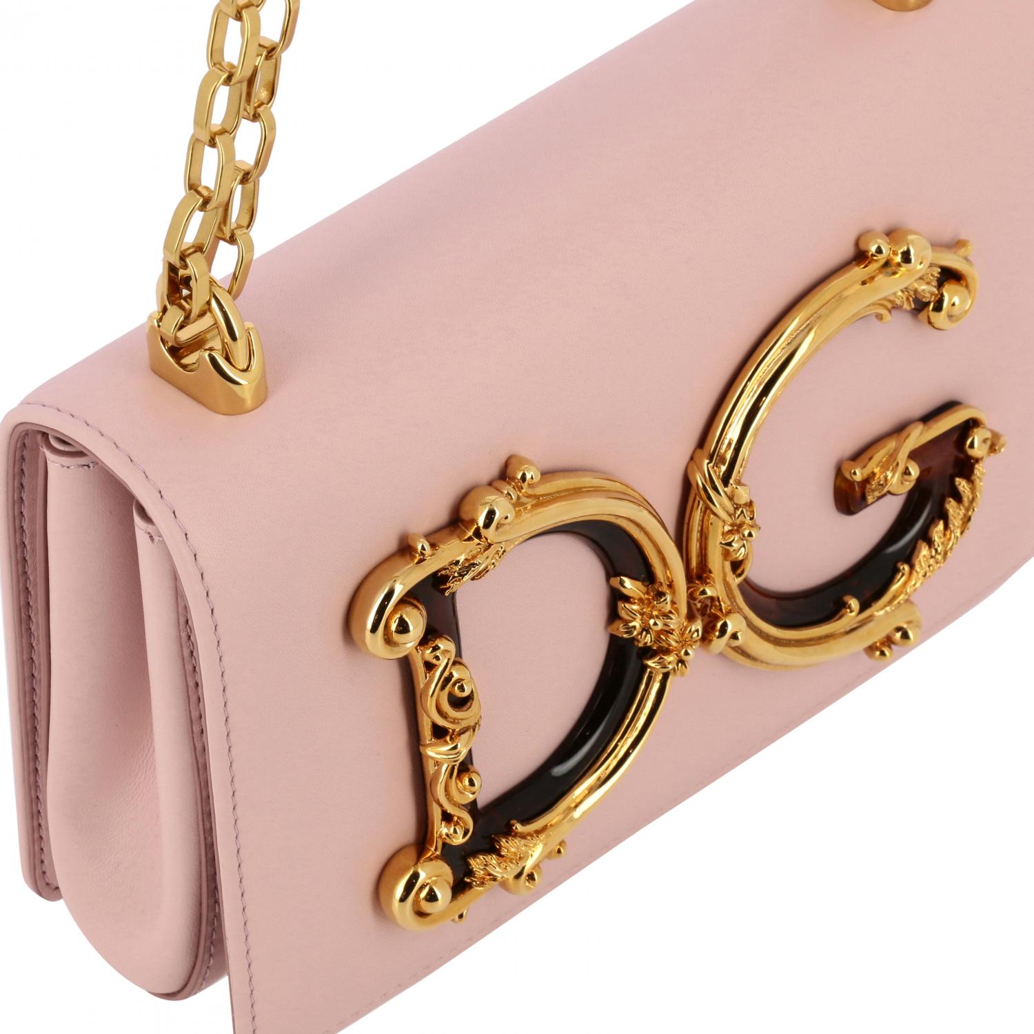 DOLCE & GABBANA: Shoulder bag women - Pink | Dolce & Gabbana