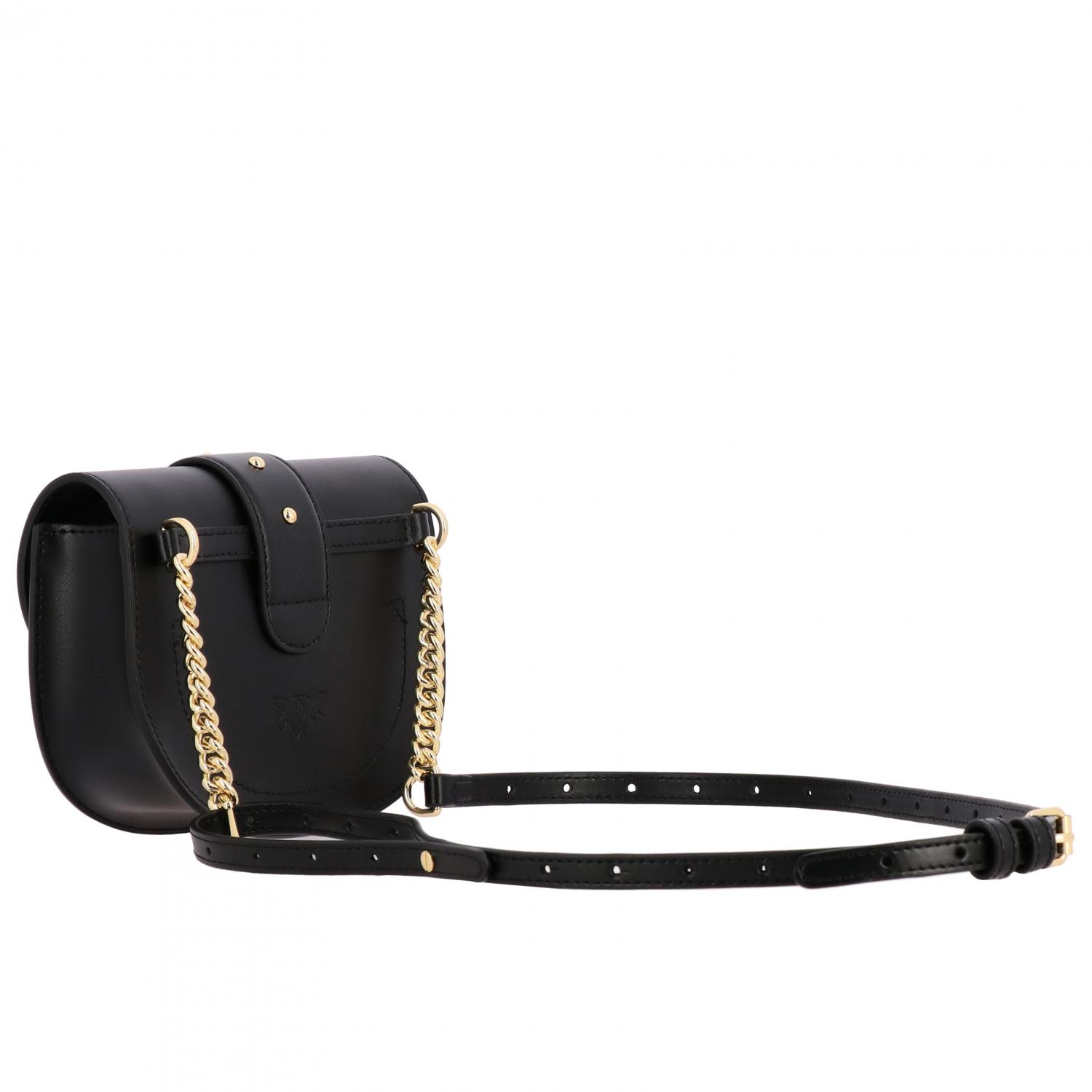 PINKO MARSUPIO: Borsa/Marsupio Go-Round Pinko in pelle, Nero - Img 2