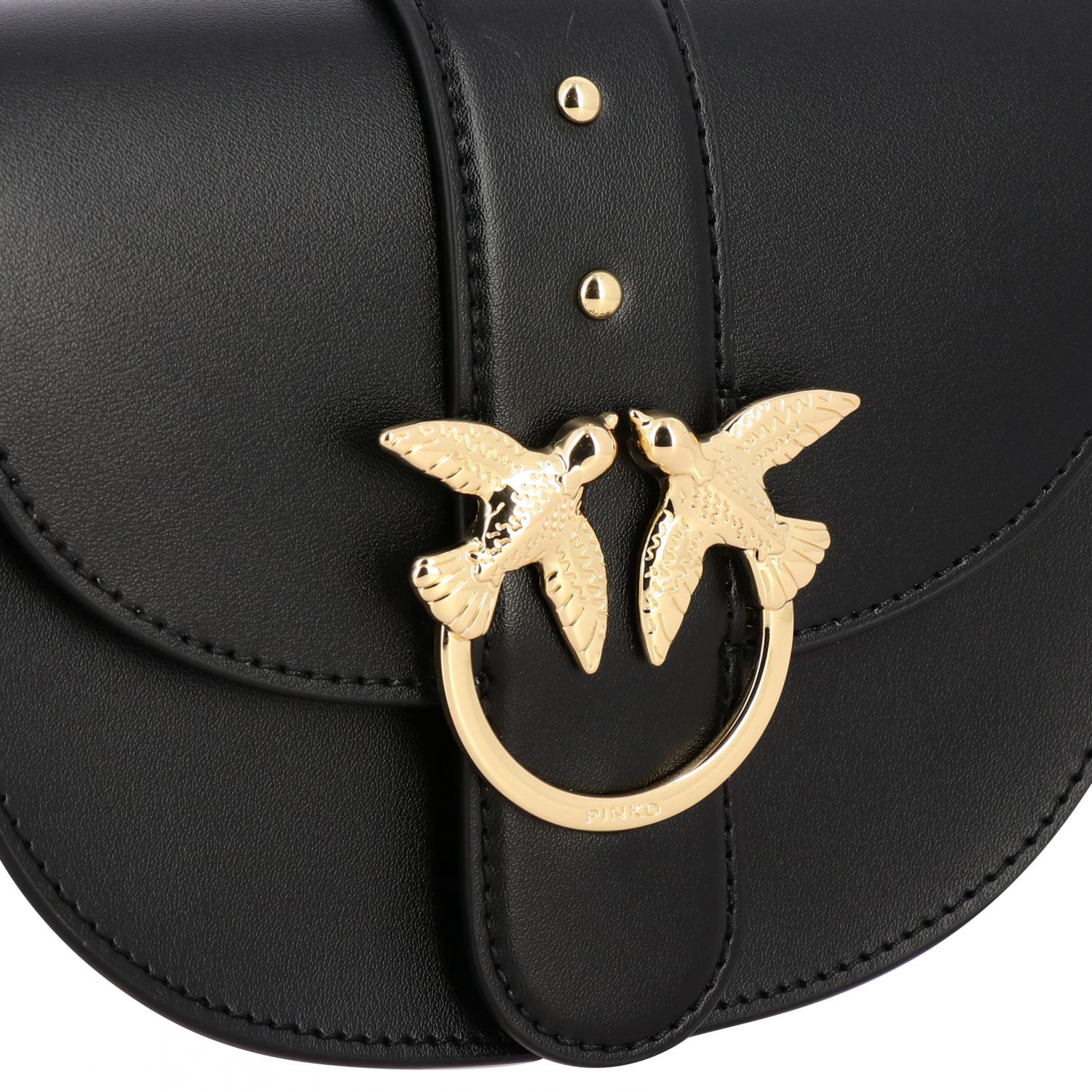 PINKO MARSUPIO: Borsa/Marsupio Go-Round Pinko in pelle, Nero - Img 3