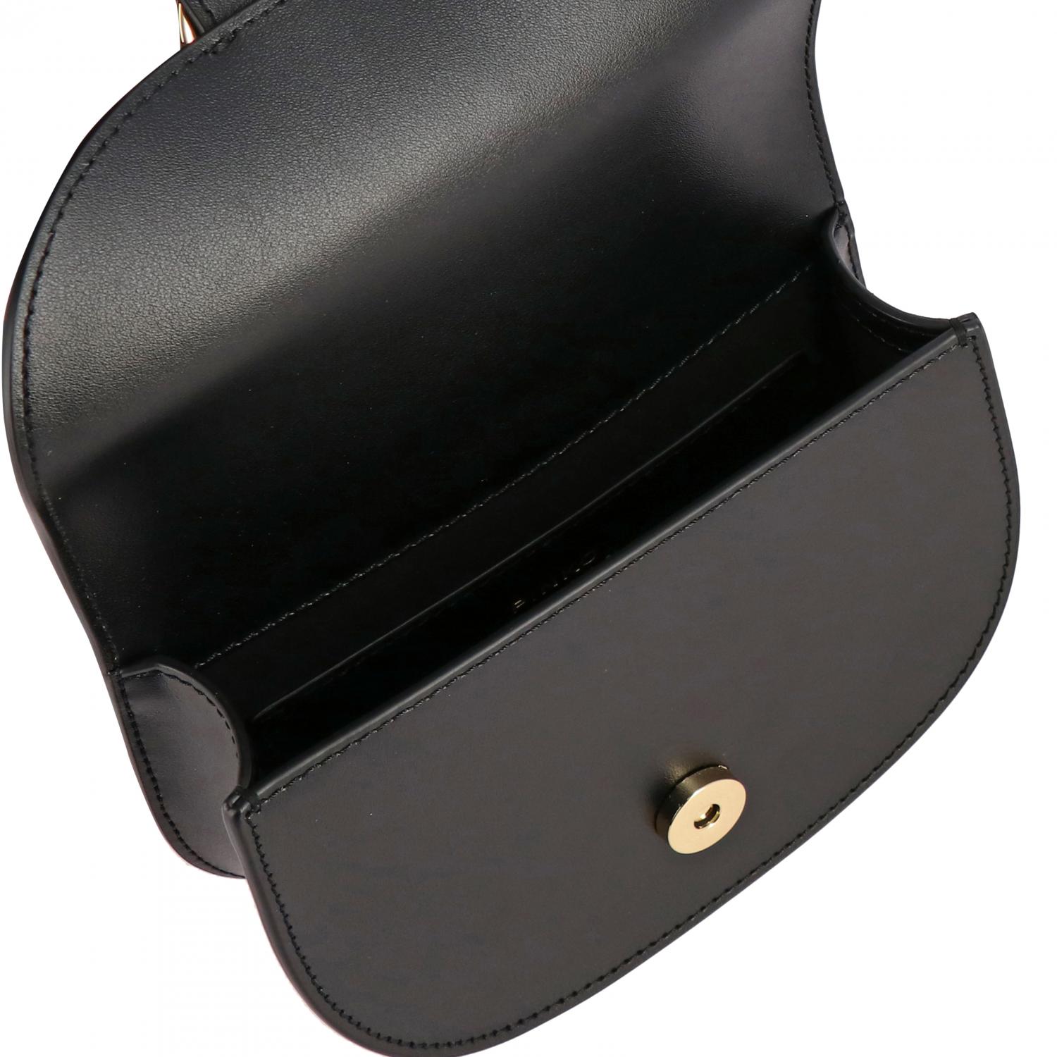 PINKO MARSUPIO: Borsa/Marsupio Go-Round Pinko in pelle, Nero - Img 4