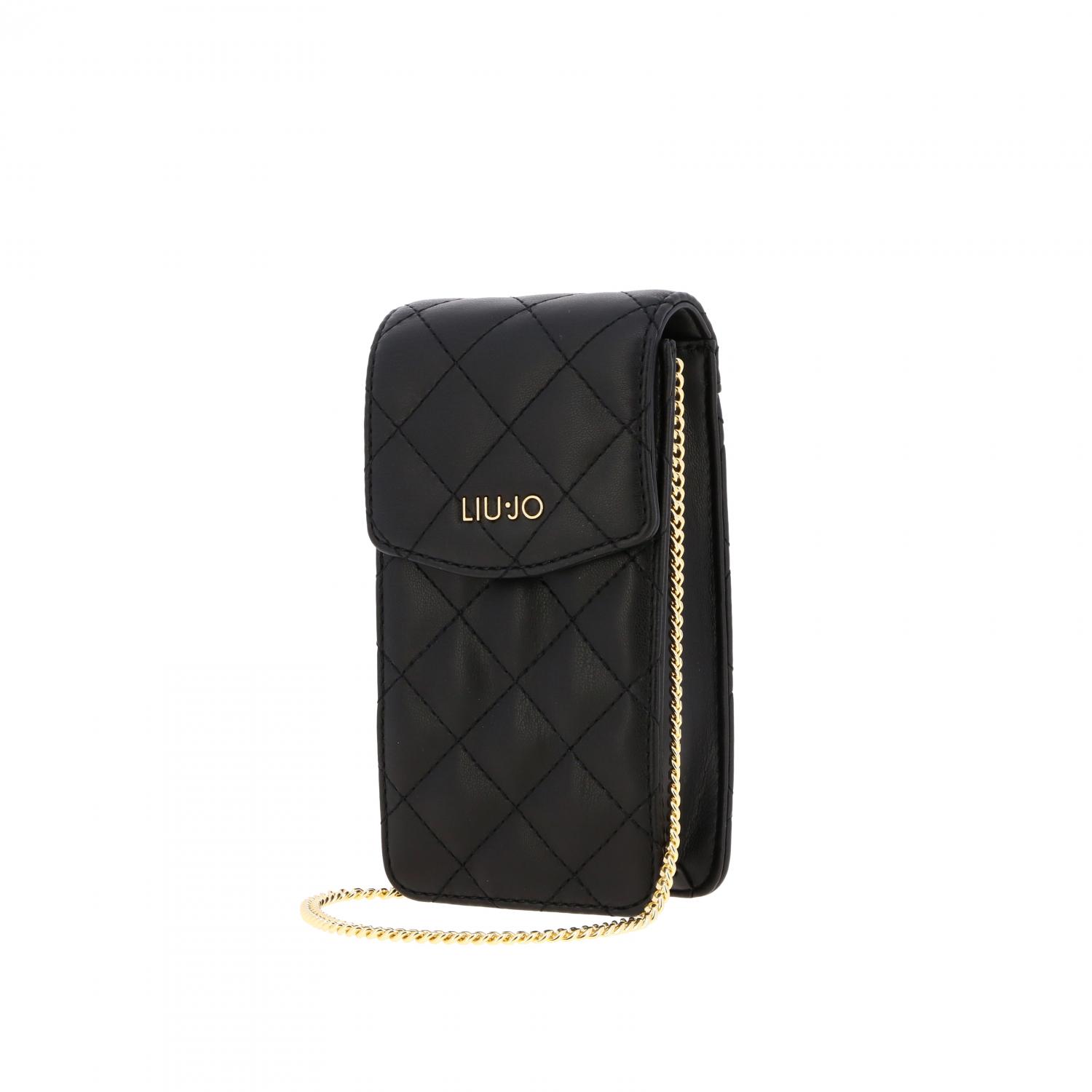 LIU JO TASCHE: Liu Jo Tasche / Gürteltasche aus gestepptem Leder mit Logo, Schwarz - Img 3