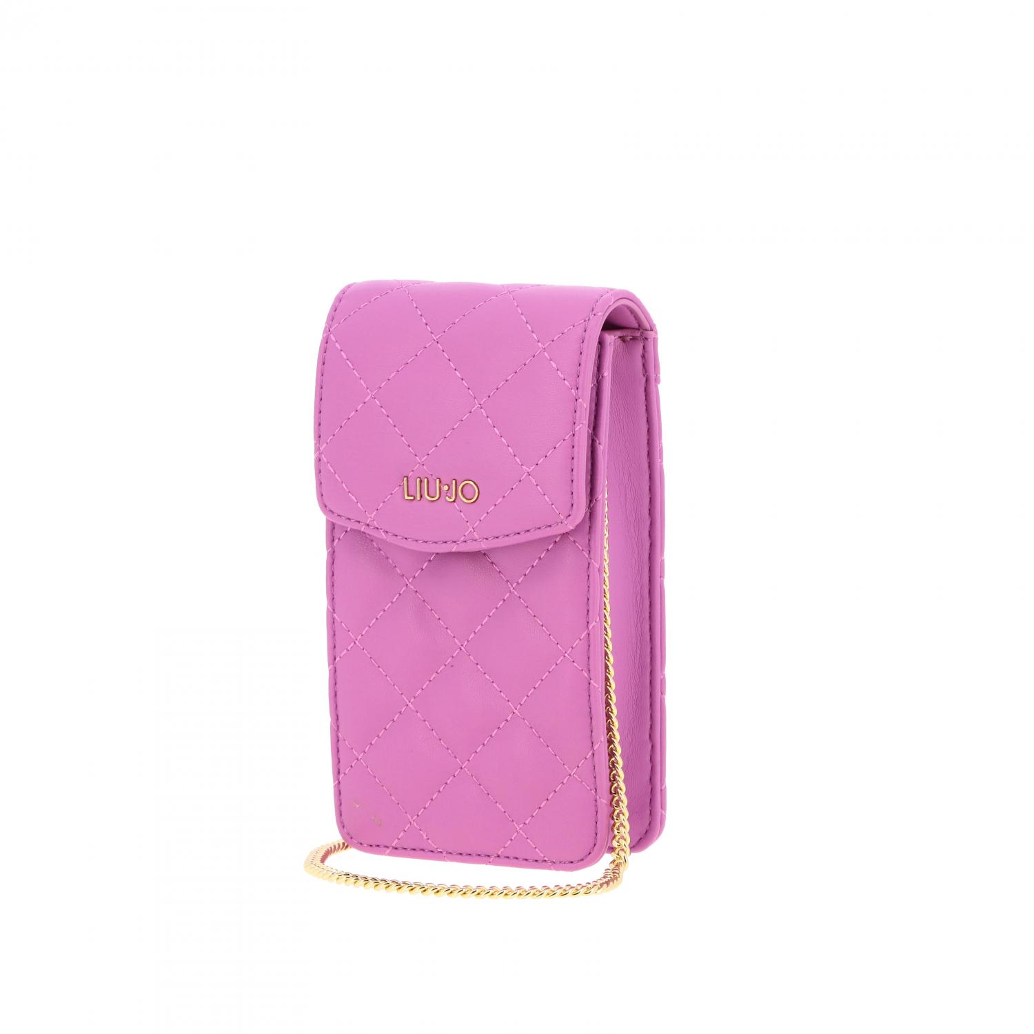 LIU JO TASCHE: Liu Jo Tasche / Gürteltasche aus gestepptem Leder mit Logo, Pink - Img 3