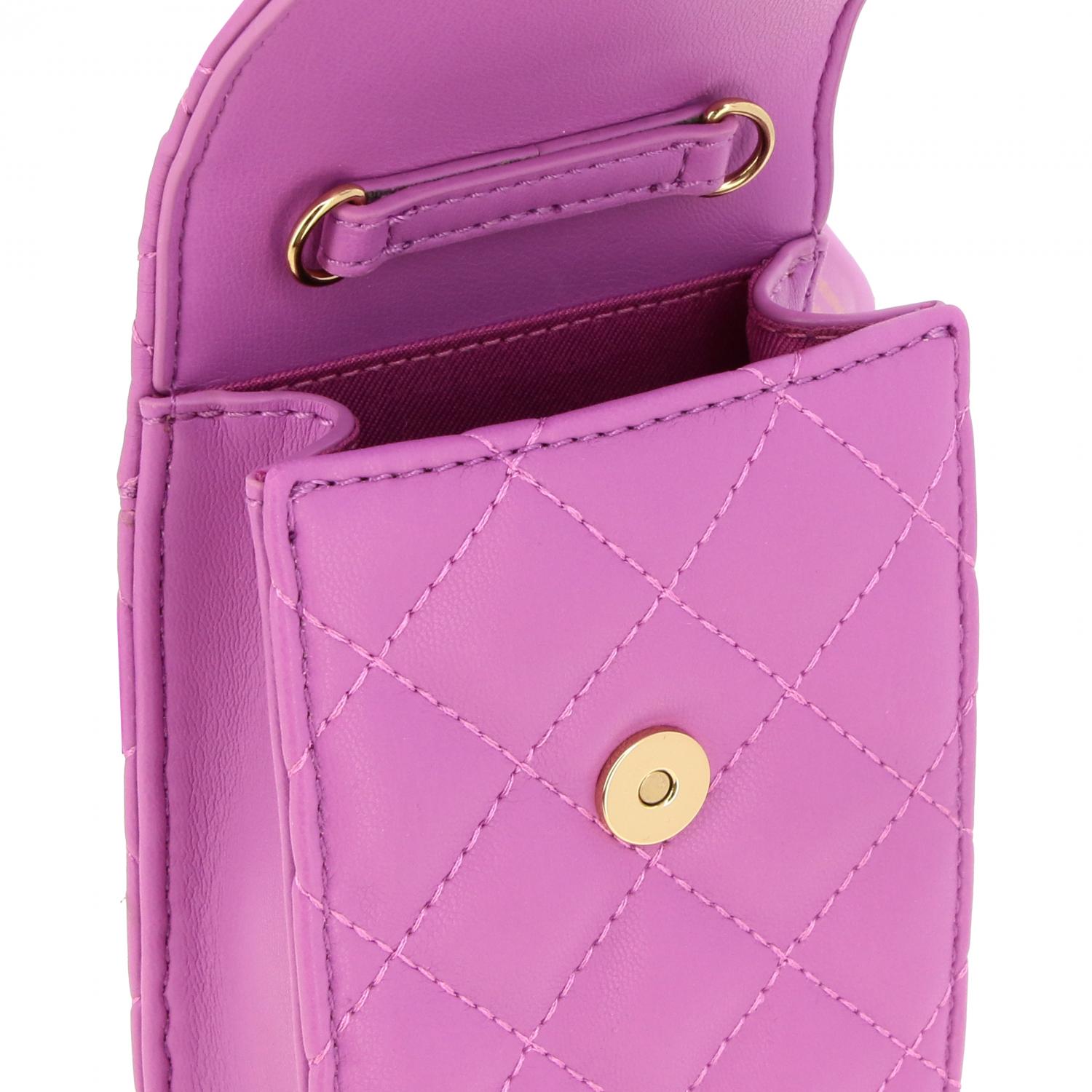 LIU JO TASCHE: Liu Jo Tasche / Gürteltasche aus gestepptem Leder mit Logo, Pink - Img 4