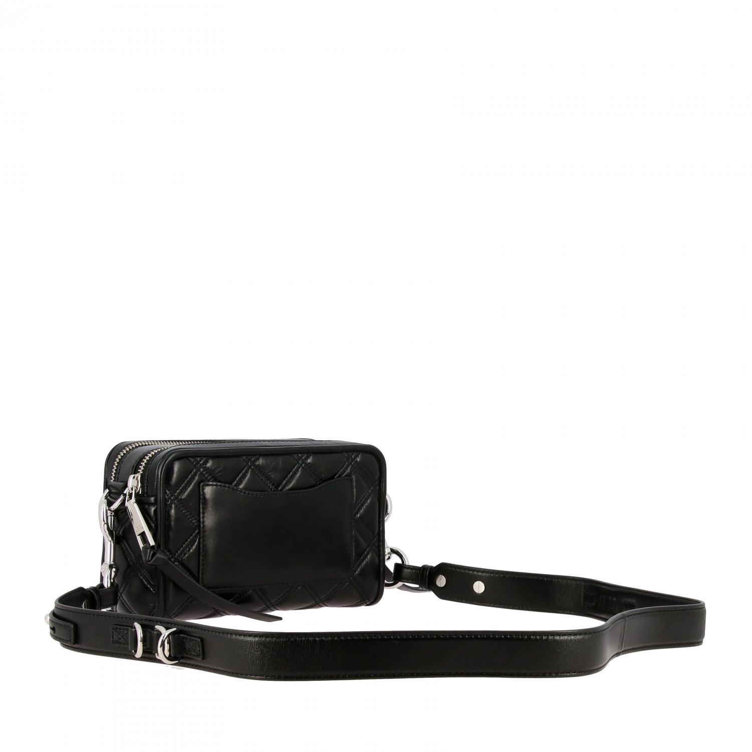 Marc Jacobs shoulder bag in quilted leather with paperclip - Black