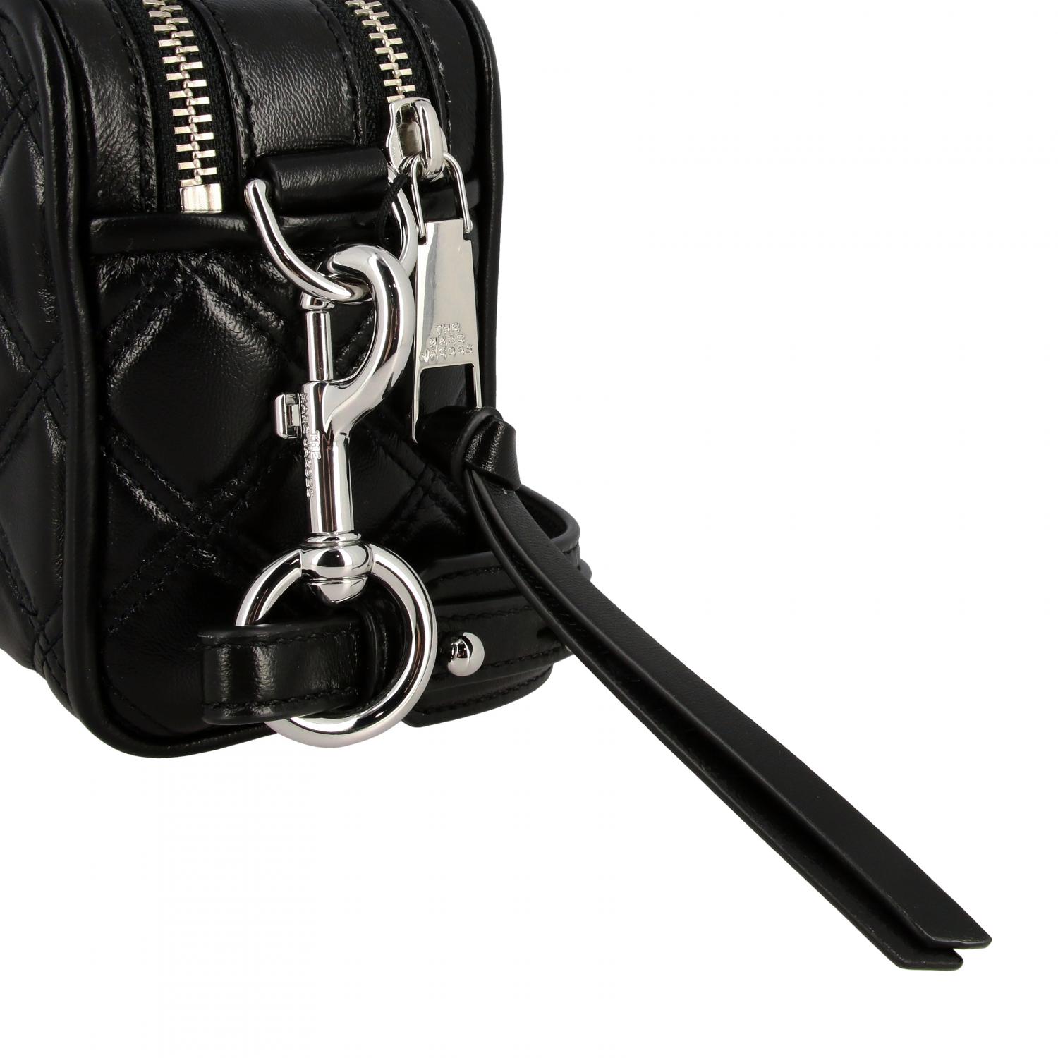 Marc Jacobs shoulder bag in quilted leather with paperclip - Black