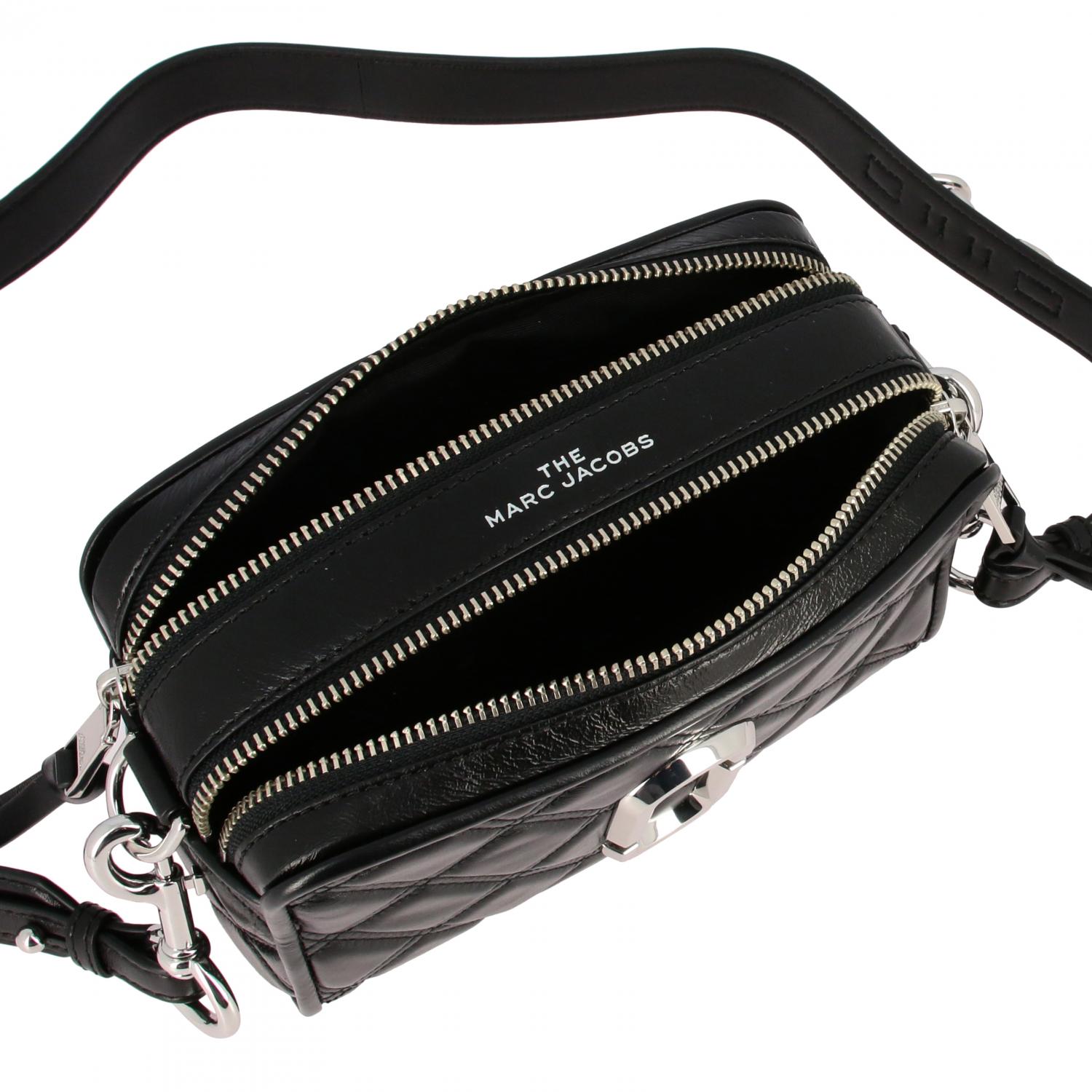 Marc Jacobs shoulder bag in quilted leather with paperclip - Black