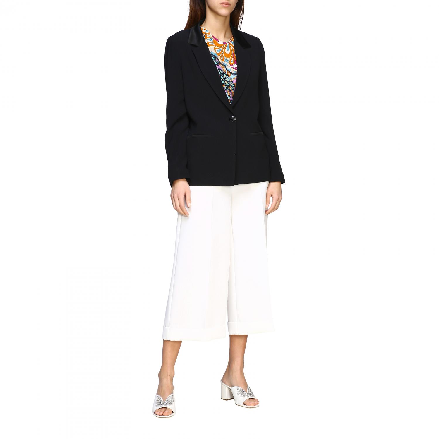 TWINSET BLAZER: Single-breasted Twin-set jacket, Black - Img 2