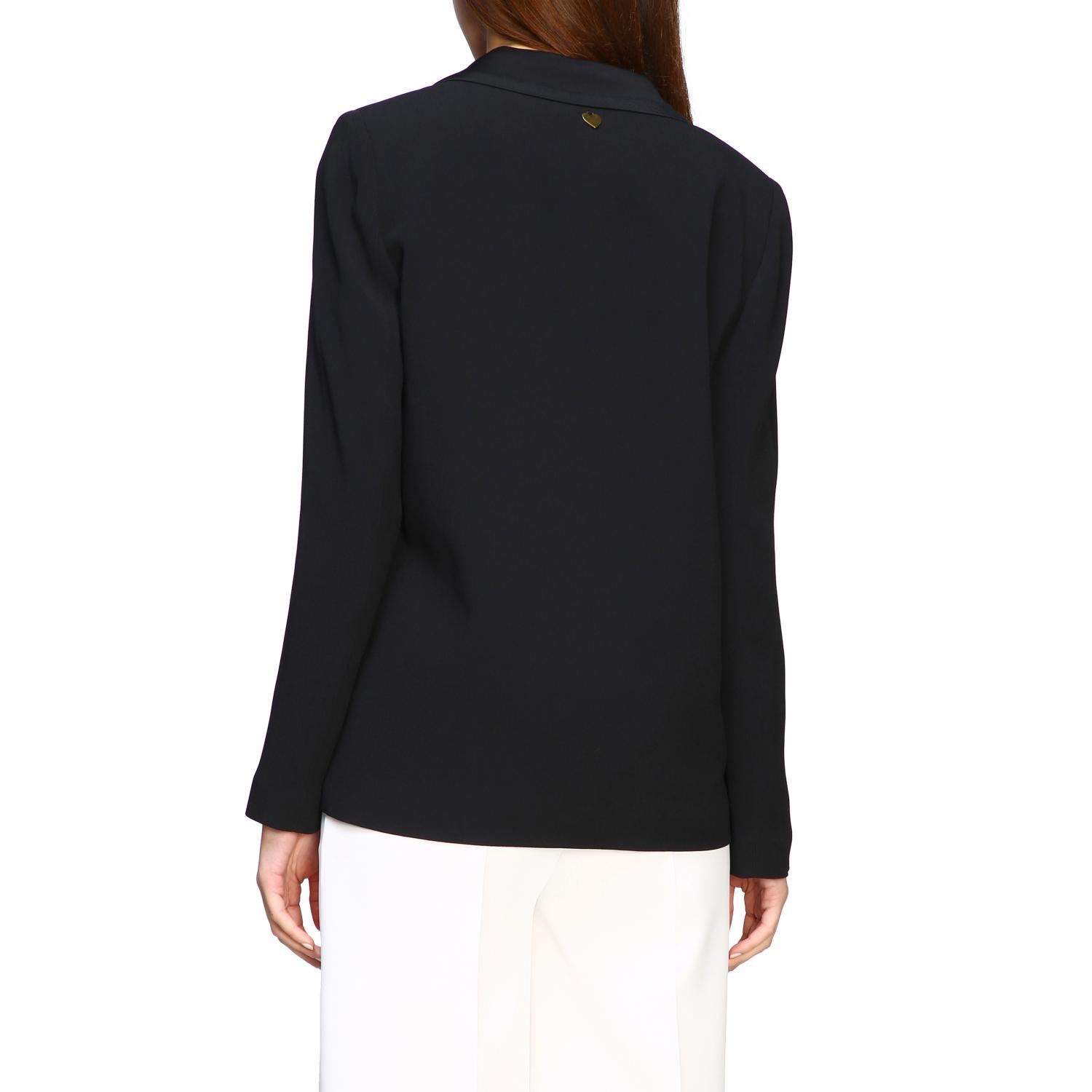 TWINSET BLAZER: Single-breasted Twin-set jacket, Black - Img 3