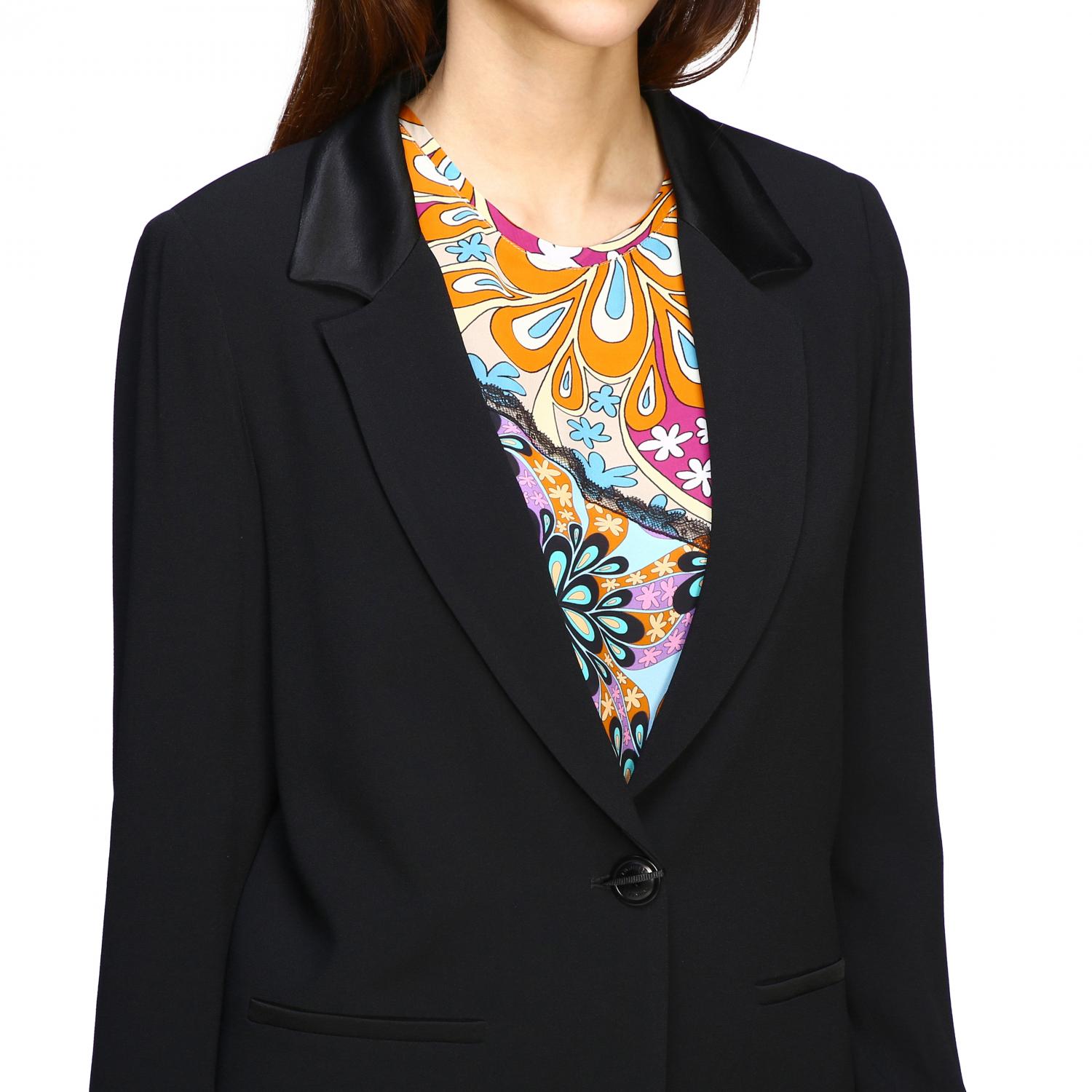 TWINSET BLAZER: Single-breasted Twin-set jacket, Black - Img 5