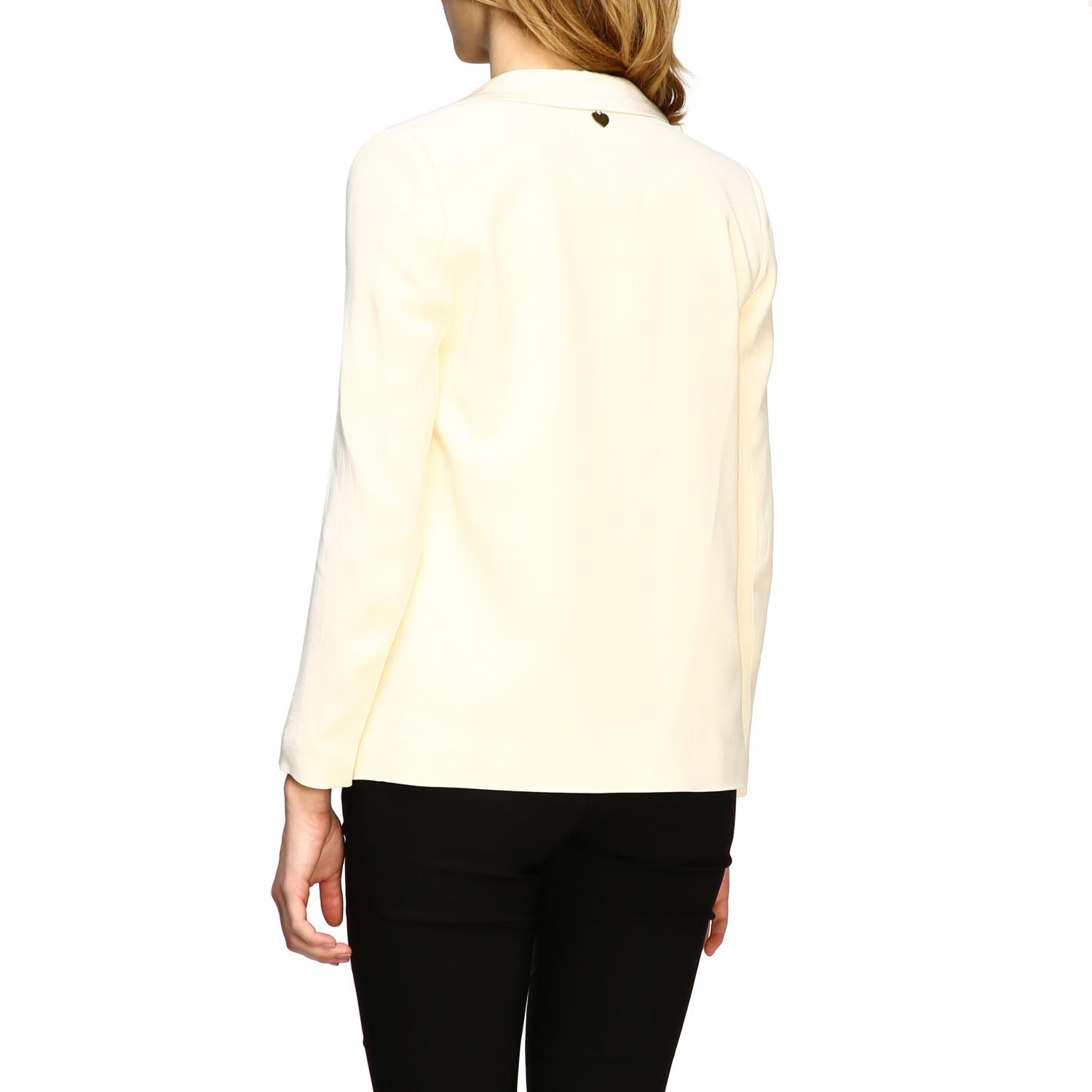 TWINSET BLAZER: Single-breasted Twin-set jacket, Ivory - Img 2
