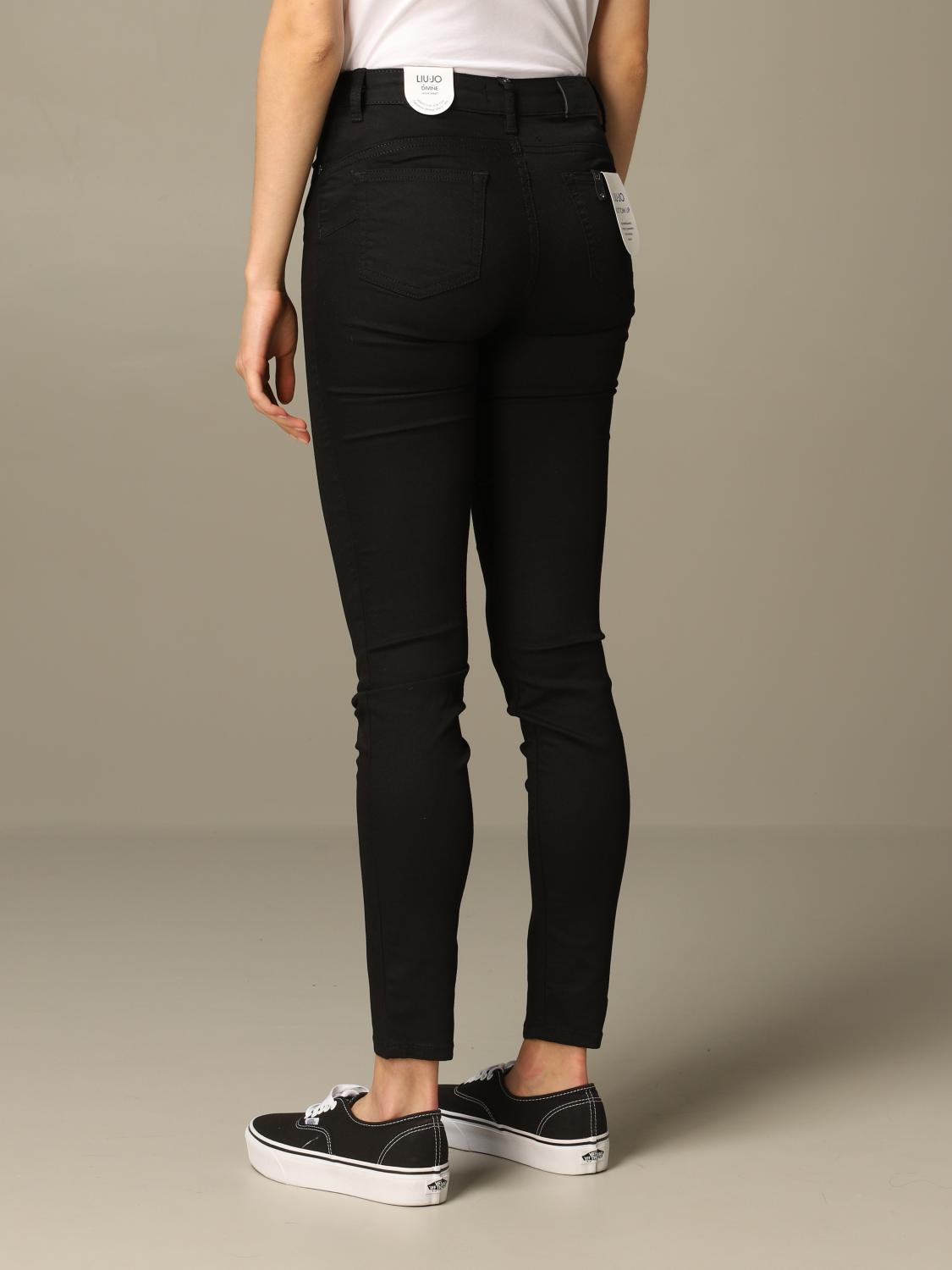 デニム・ジーパン LIU JO Woman Jeans Black UXX037D4811 88256 Liu Jo Outlet: Jeans woman - Black | Liu Jo jeans