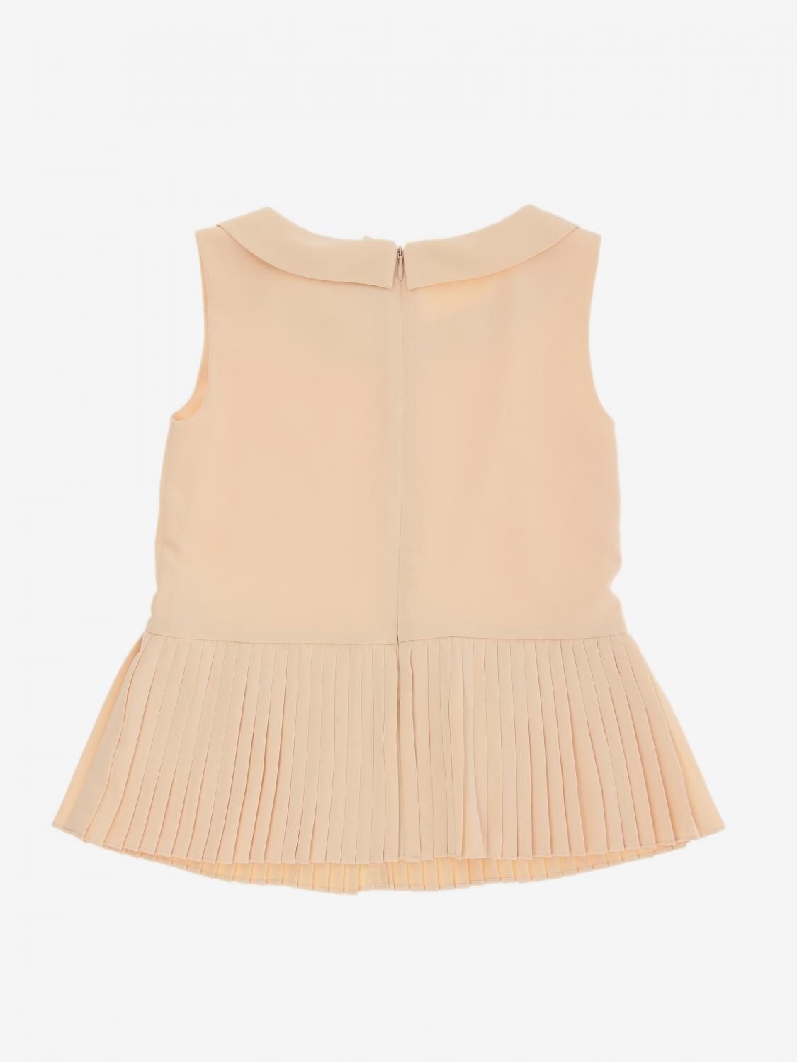 TWINSET TOP: Twin Set Top mit plissiertem Boden, Pink - Img 2