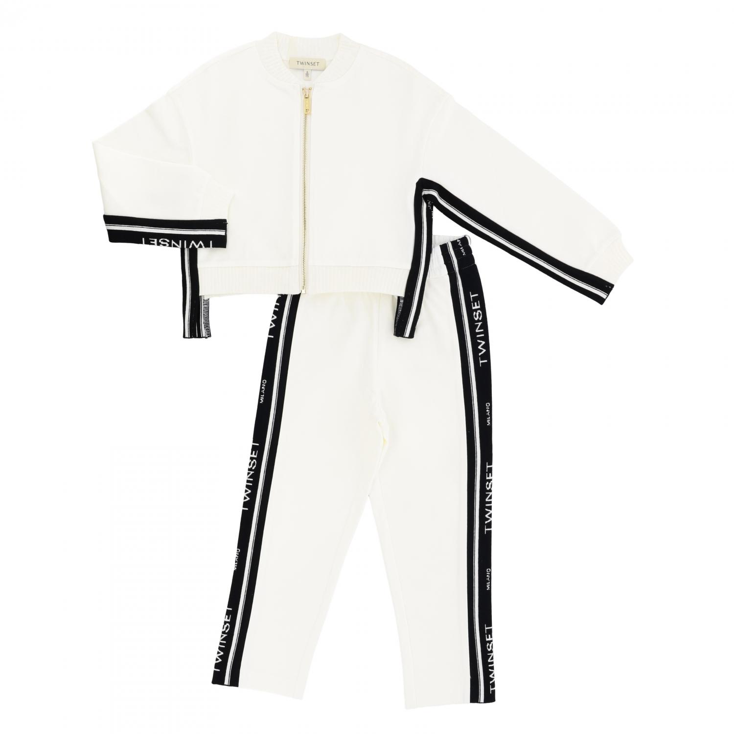 TWINSET: Completo felpa pantalone Twin-set con bande logate