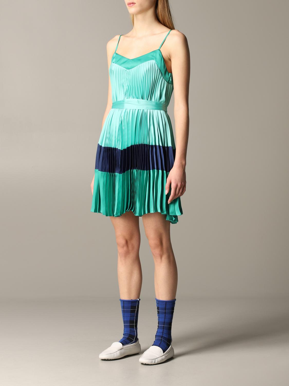 twin set green dress Twinset Twin-set short and pleated - Style_Glamorous