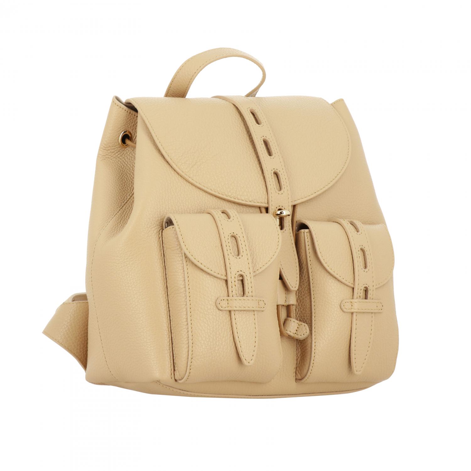 FURLA ZAINO: Zaino Furla in pelel martellata, Sabbia - Img 3