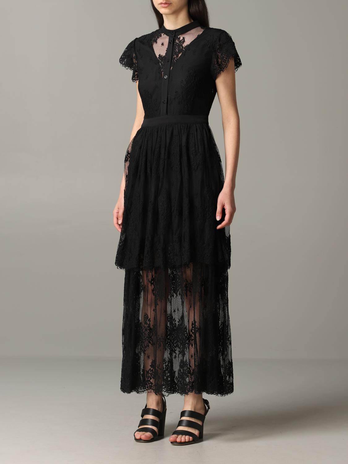 maxi dress with head scarf Sheila | Black Bandeau Maxi Dress With Scarf Detail