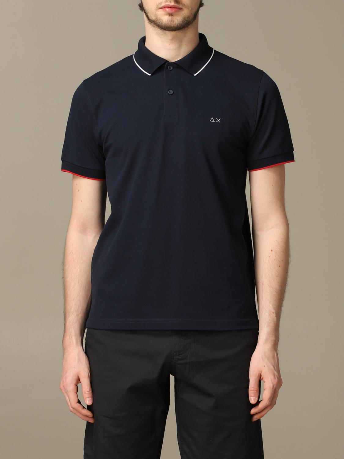 SUN68 CAMISETA: Camiseta hombre Sun 68, Azul Marino - Img 1
