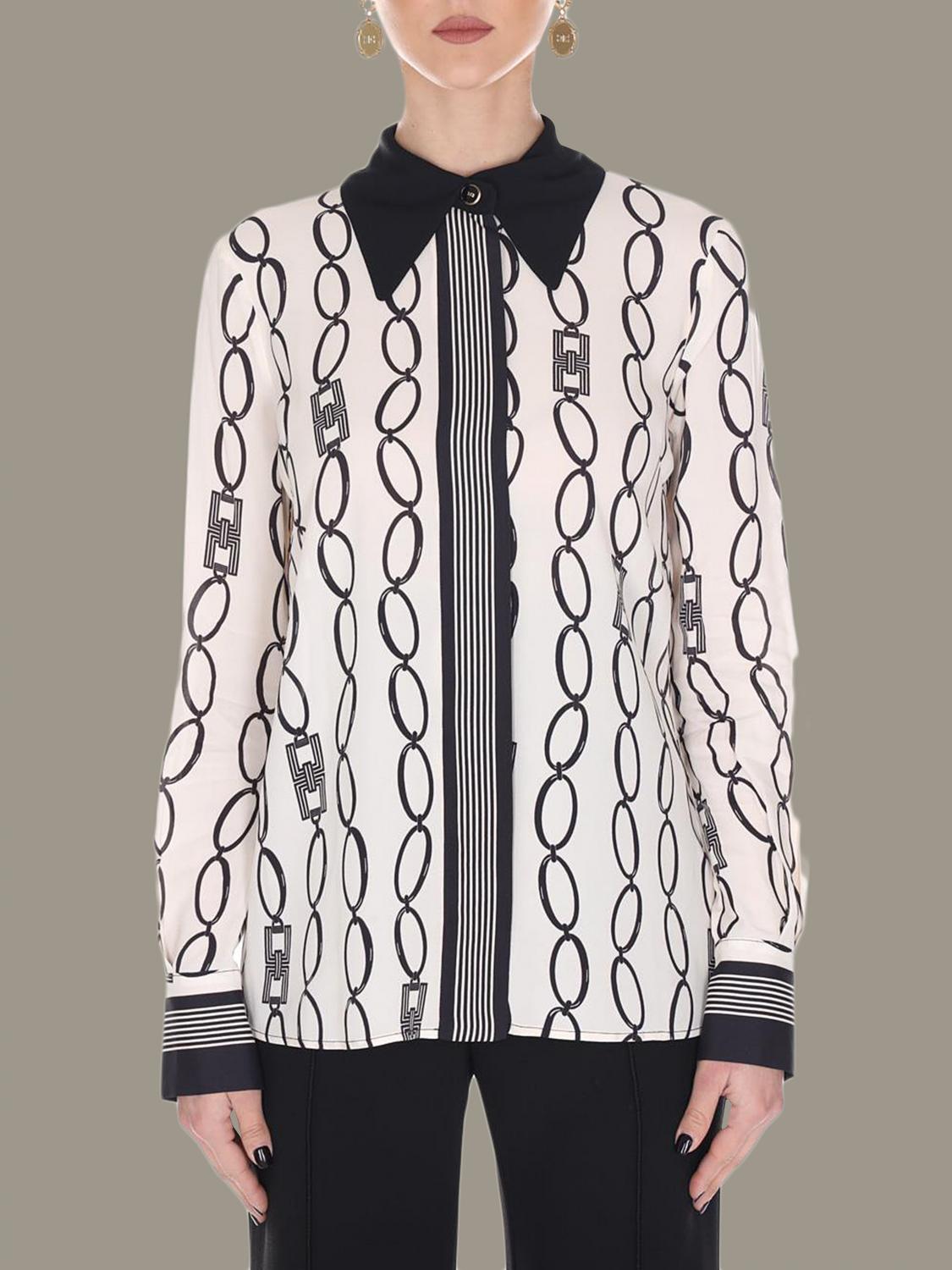 Tシャツ・カットソー ELISABETTA FRANCHI FW25 Necklace shirt