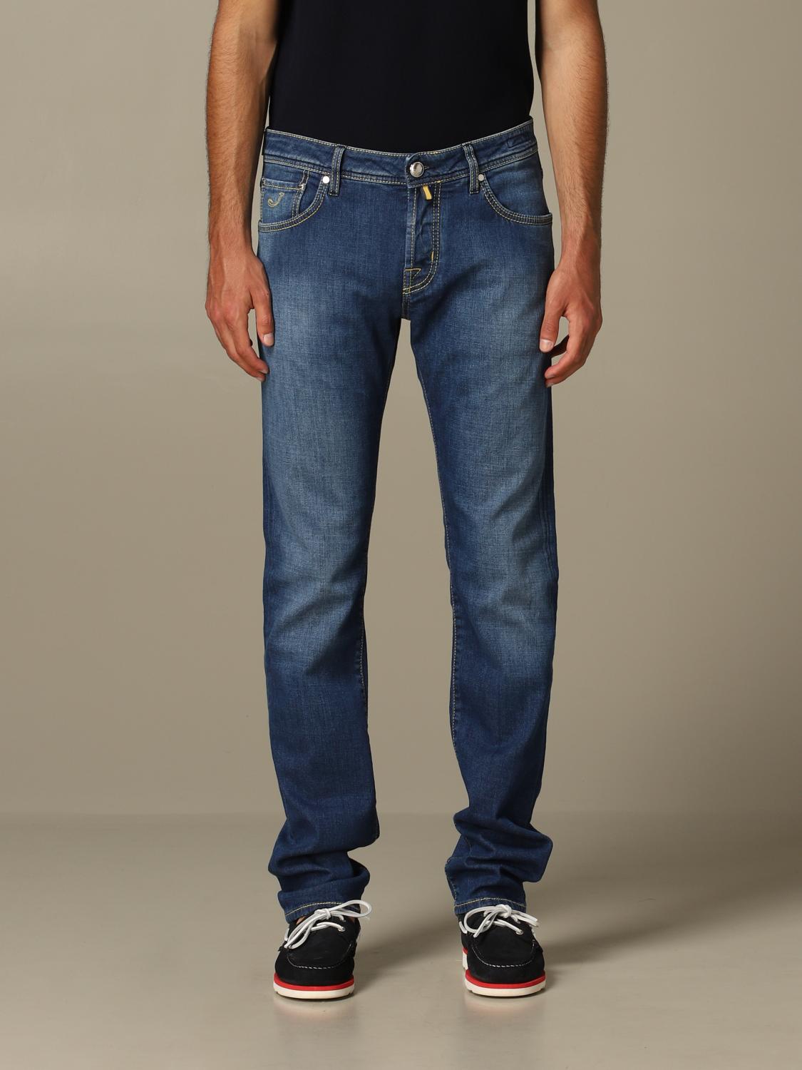 JACOB COHEN: 5-pocket jeans - Denim | Jacob Cohen jeans J622 SLIM COMF ...