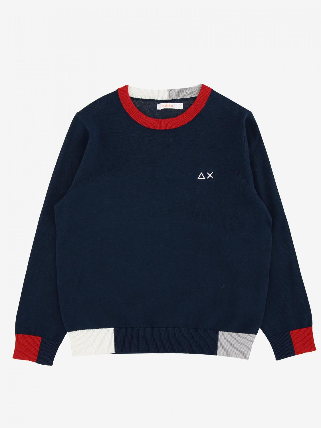 SUN68 PULLOVER: Sun 68 Jungen Pullover, Blau - Img 1