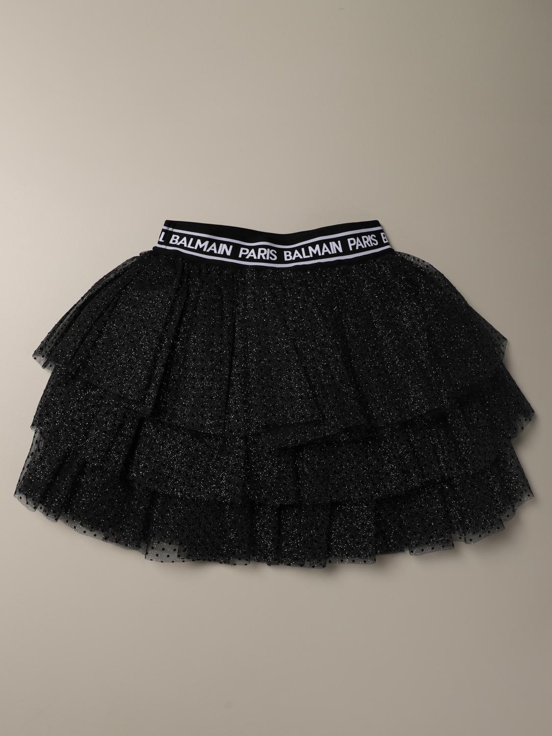 BALMAIN FALDA: Falda niños Balmain, Negro - Img 2