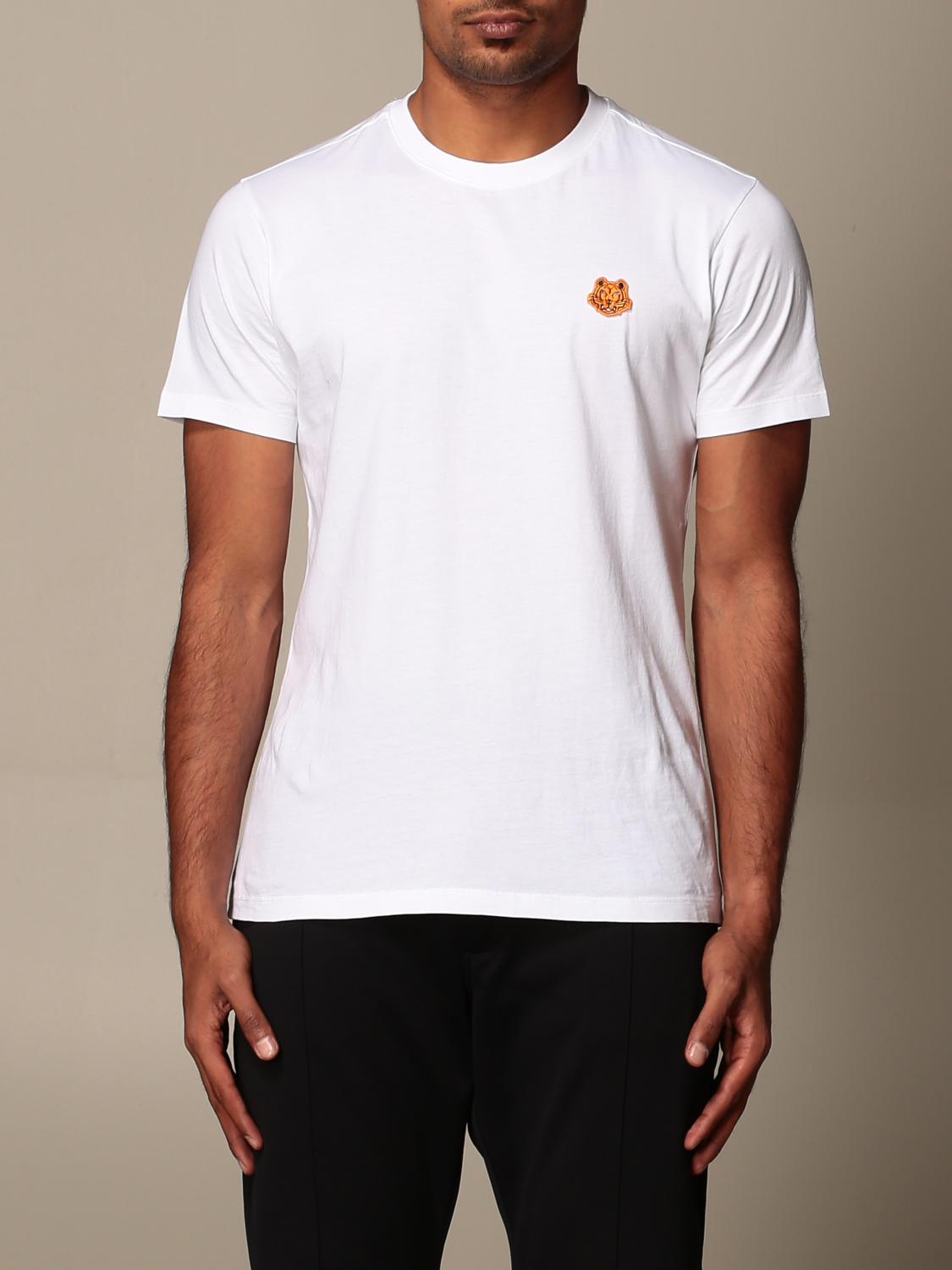 Kenzo basic T-shirt with mini Tiger Paris - White | FA65TS0034SJ