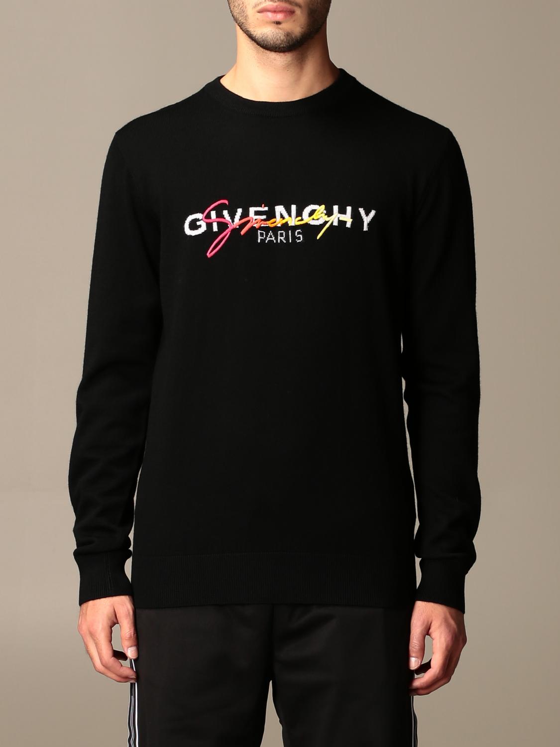 Givenchy Kapuzenpullover Givenchy Strickjacke Herren Blue Givenchy